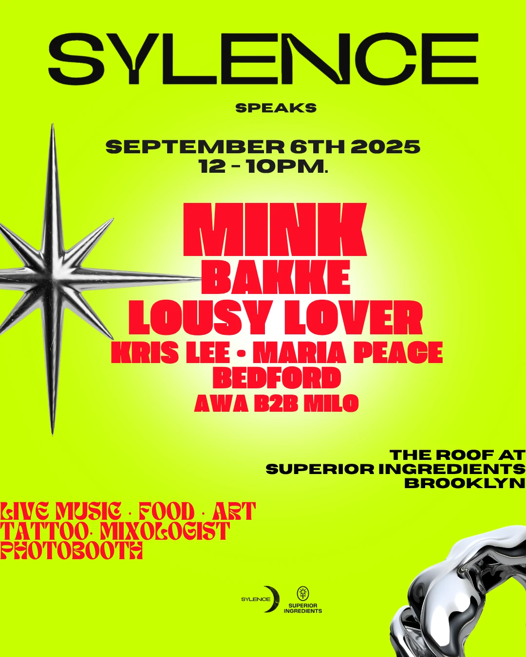 All Day: Mink, Bakke, Lousylover & More @ The Roof Cover