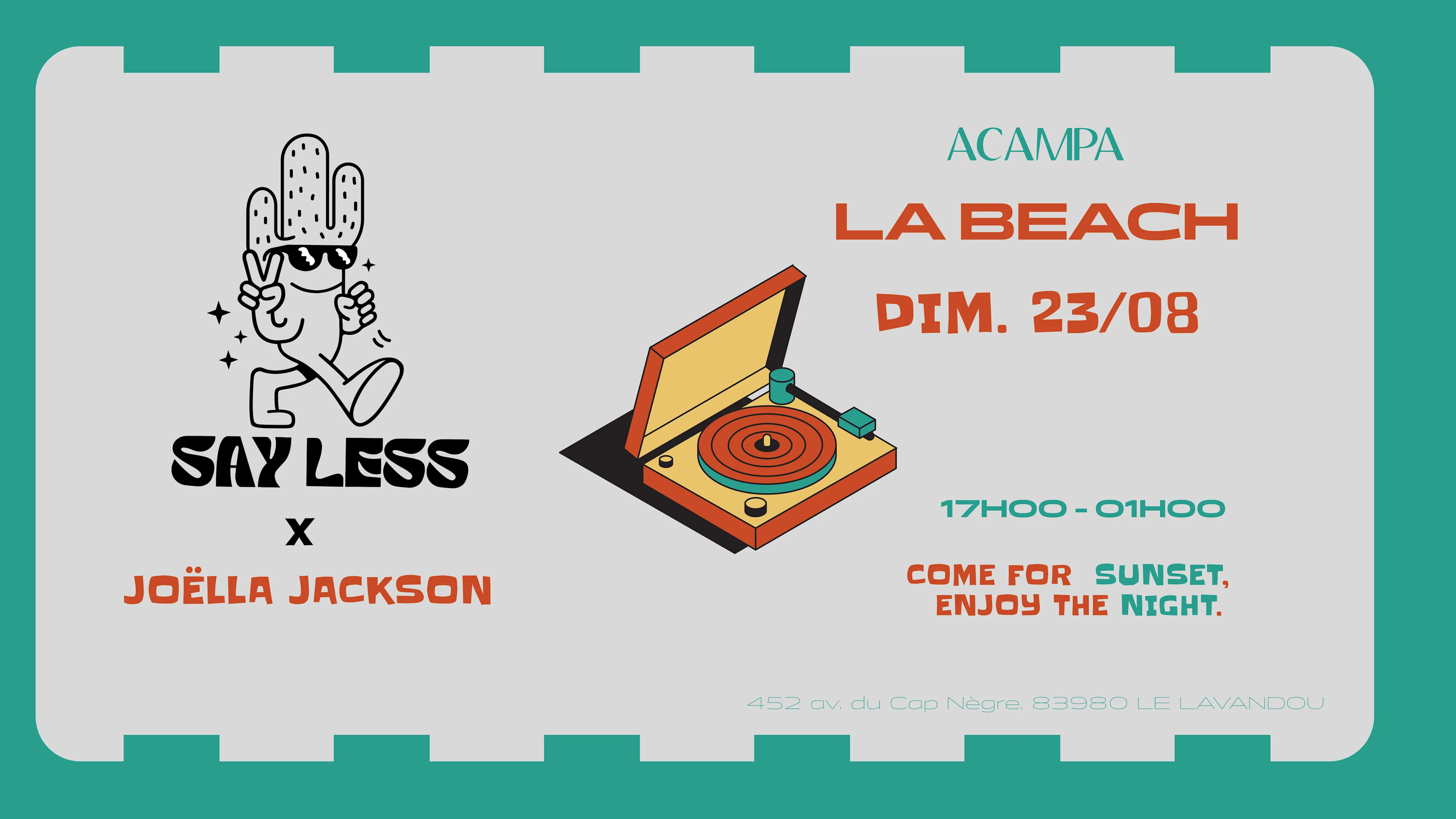Say Less X Acampa 23-08 Cover