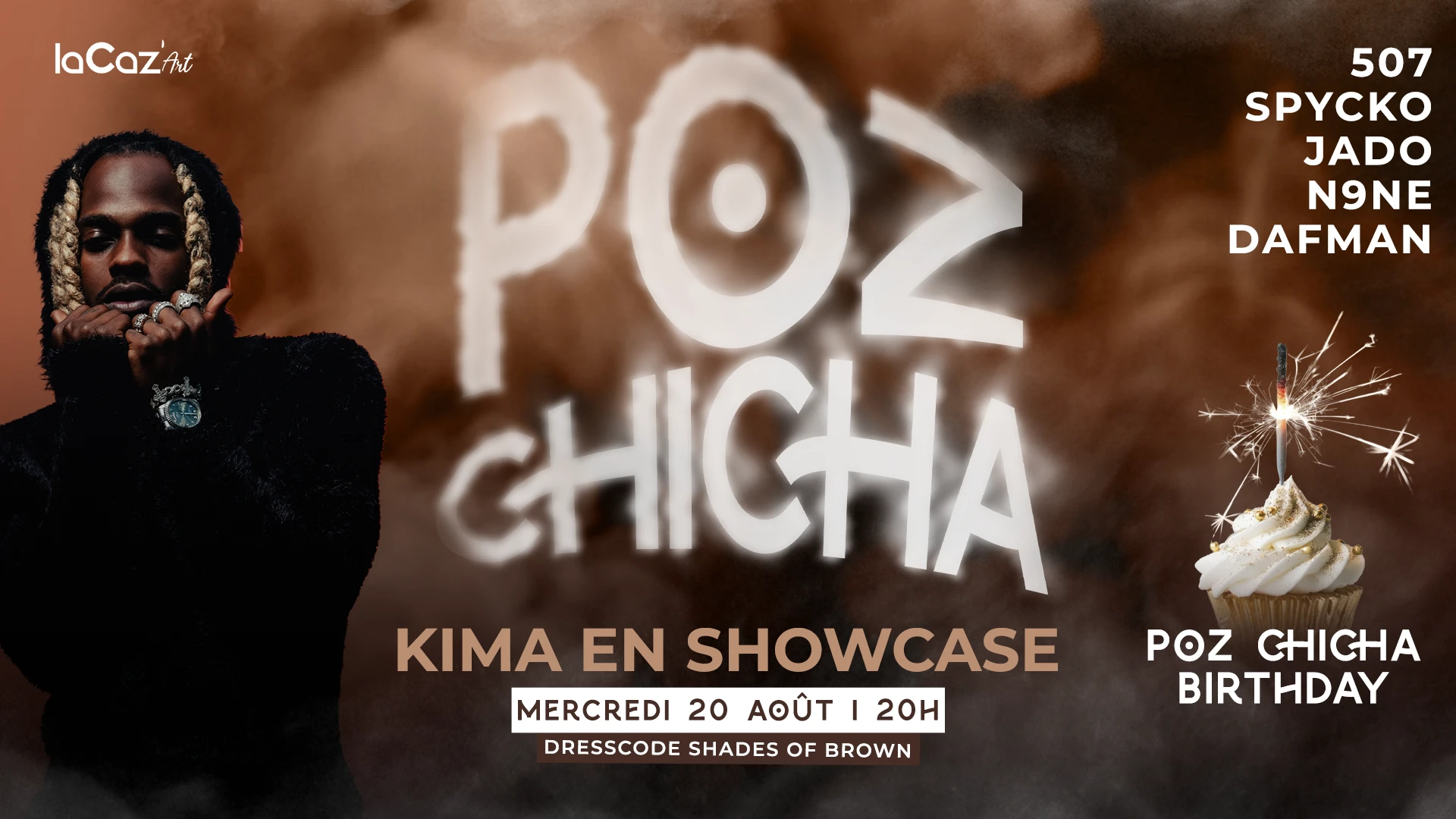 Poz Chicha Birthday - Kima En Showcase - Edt Shades Of Brown Cover