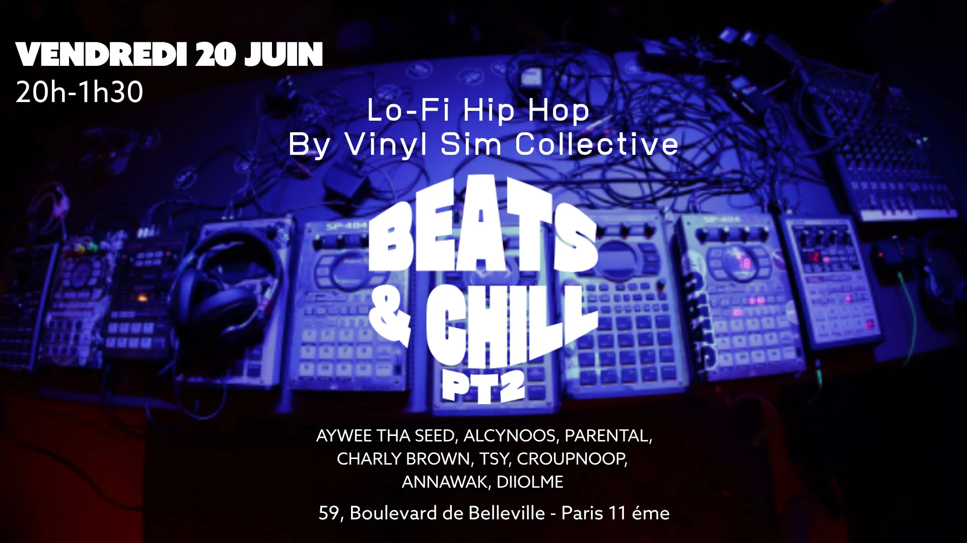 Beats & Chill P2-Vinyl Sim Collective Live Set Lofi Hip Hop Cover