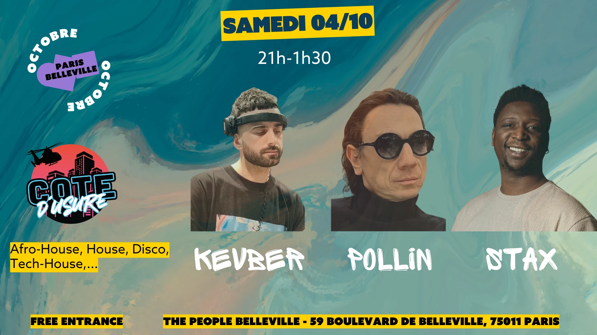 Côte D'usure Party Avec Kevber, Pollin, Stax Cover