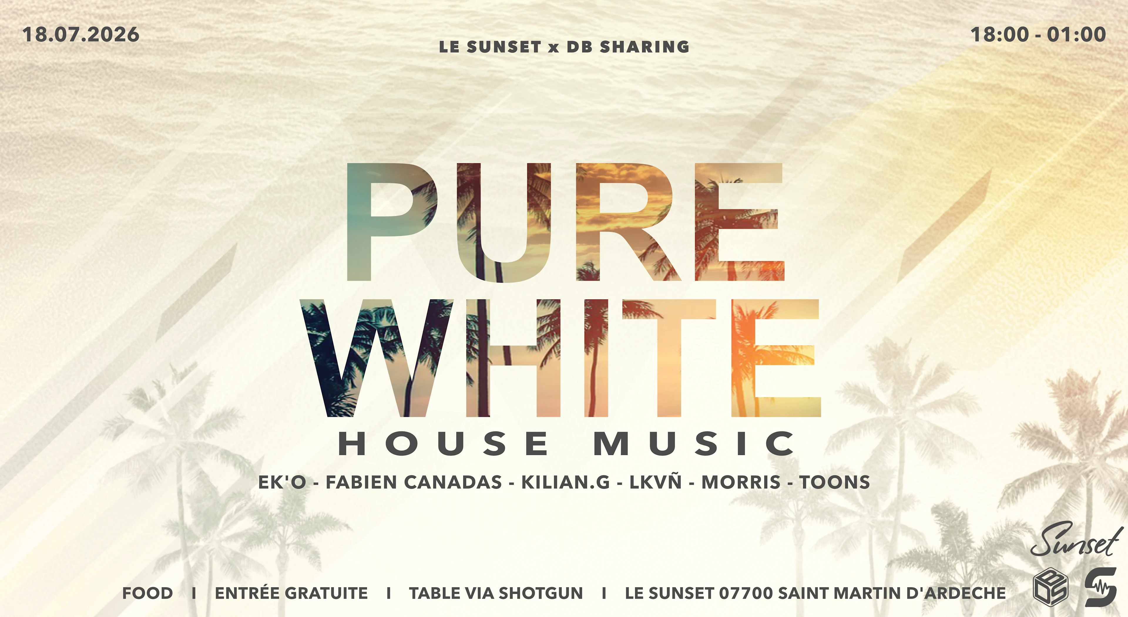 Le Sunset X Db Sharing - Pure White Cover