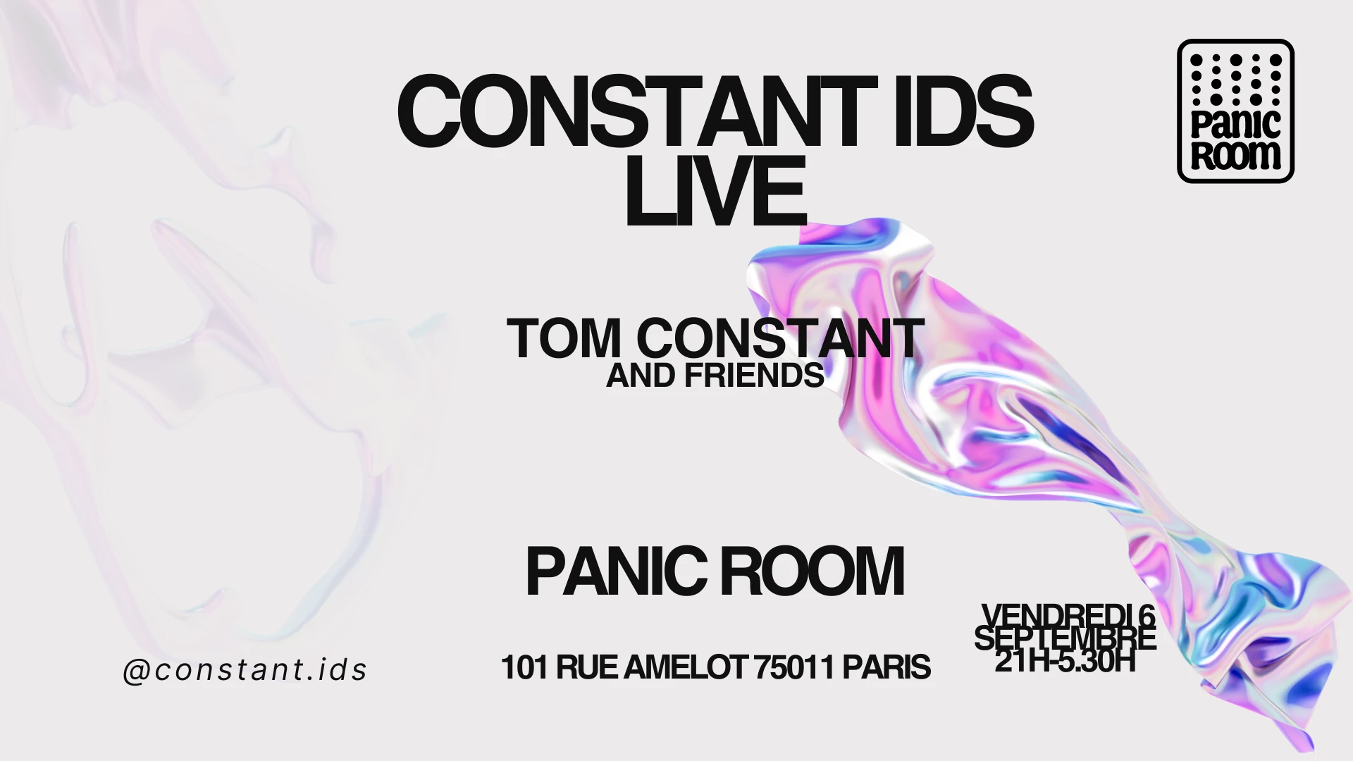 Constant Ids Live @ Panic Room Cover