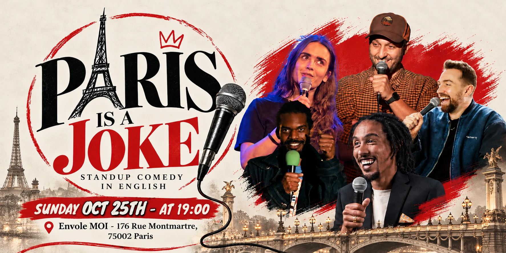 Paris Is A Joke - Standup Comedy In English Cover