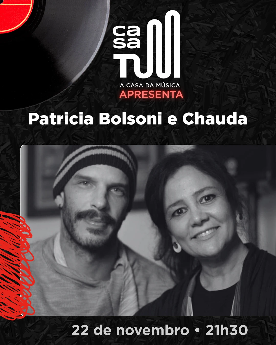 Casa Tum Apresenta:  Patrícia Bolsoni E Chauda Cover