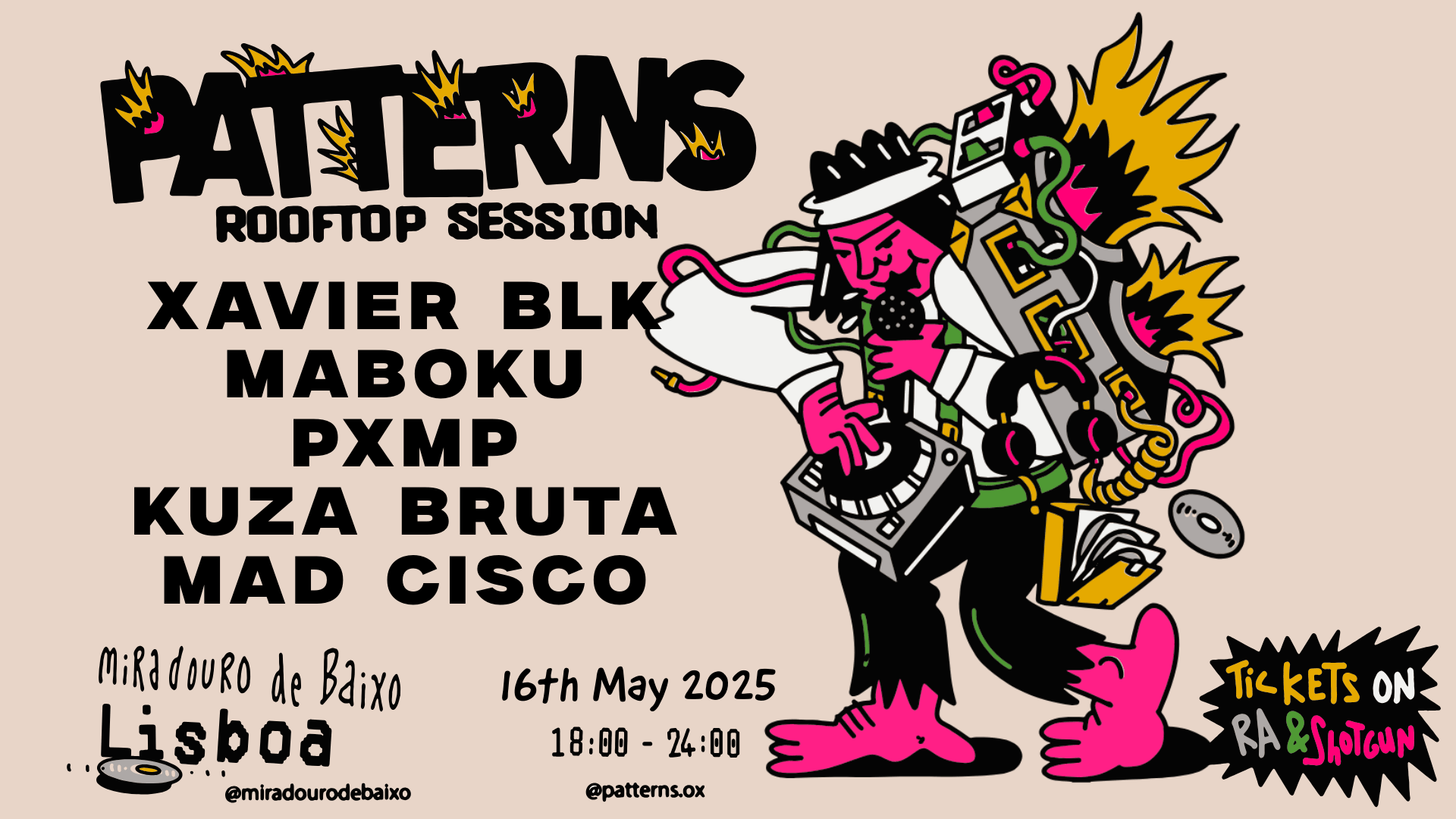 Patterns Rooftop Sessions- Xavier Blk, Maboku- 16 May Cover