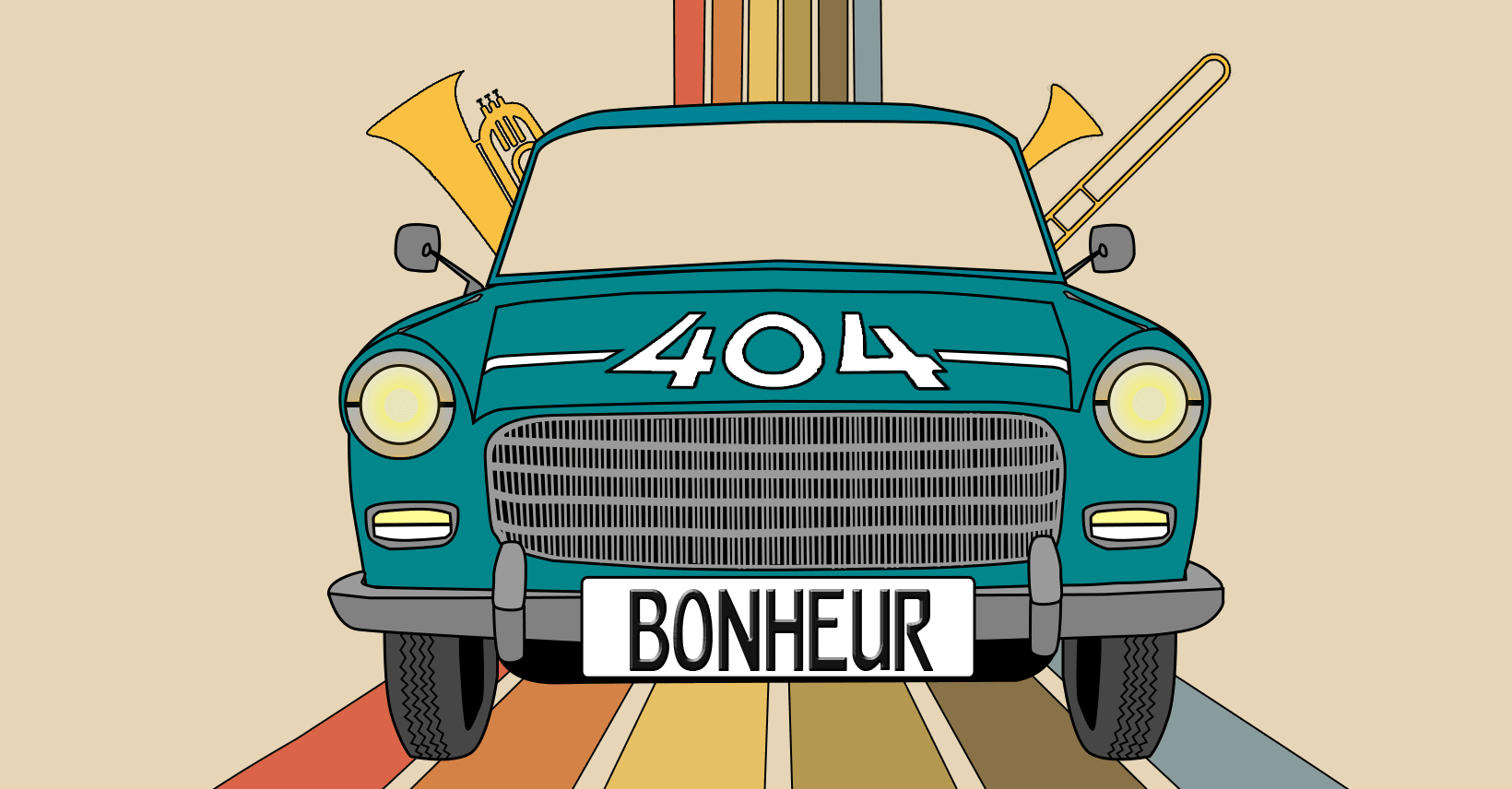 404 Bonheur + Mammouth Brass Band Cover