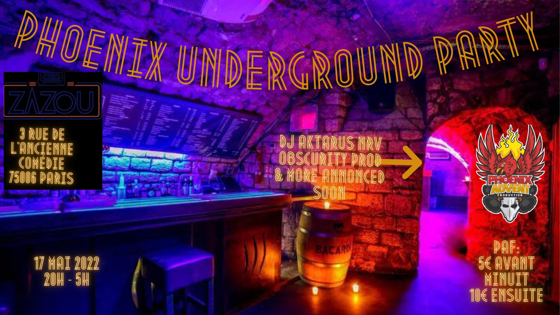 Phoenix Underground Party Cover