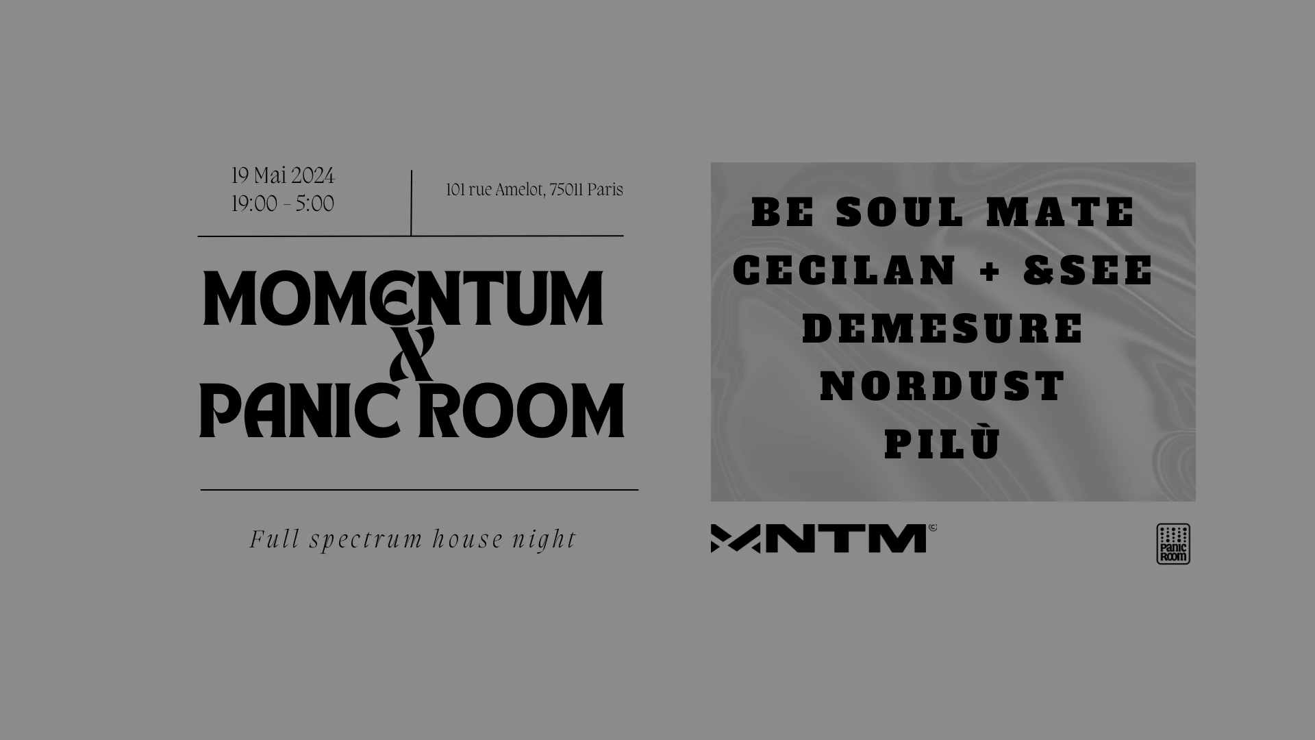 Momentum @ Panic Room Cover