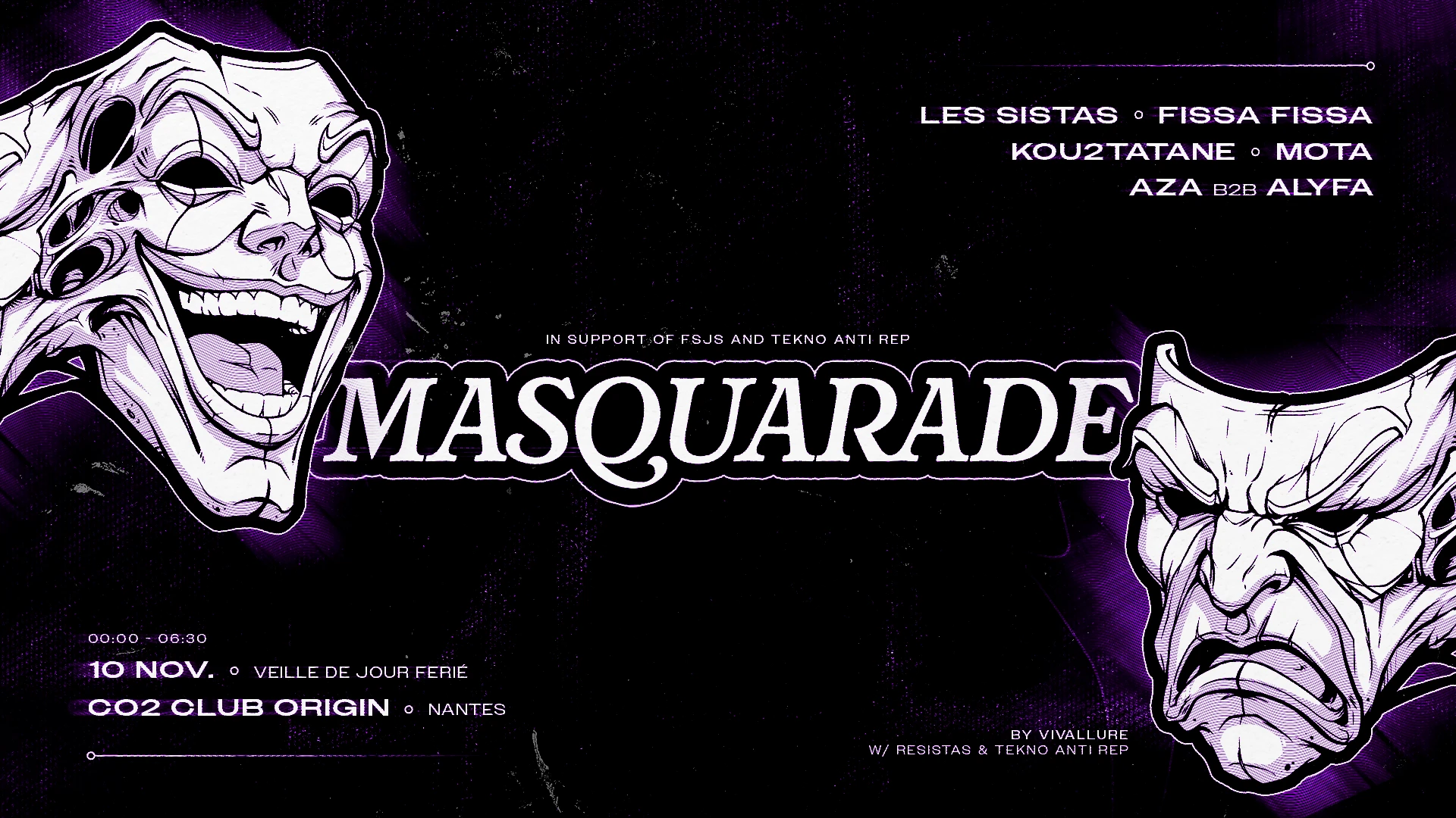 Masquarade W/ Kou2tatane, Les Sistas & More Cover