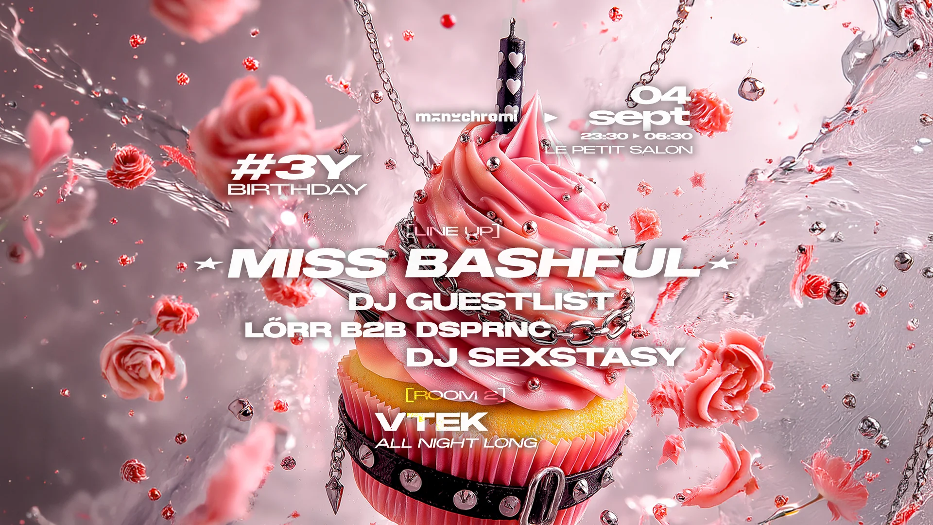 Miss Bashful, Dj Guestlist, Dj Sexstasy & More Cover