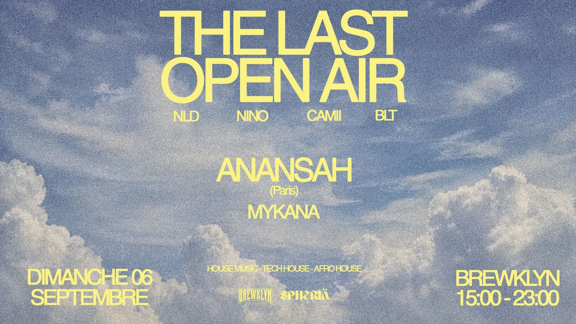 The Last Open Air At Brewklyn Dimanche 06 Septembre Cover
