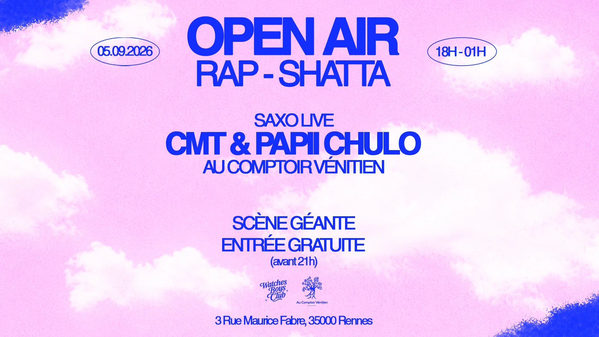 Open Air Party At Comptoir Venitien 05.09.26 Cover