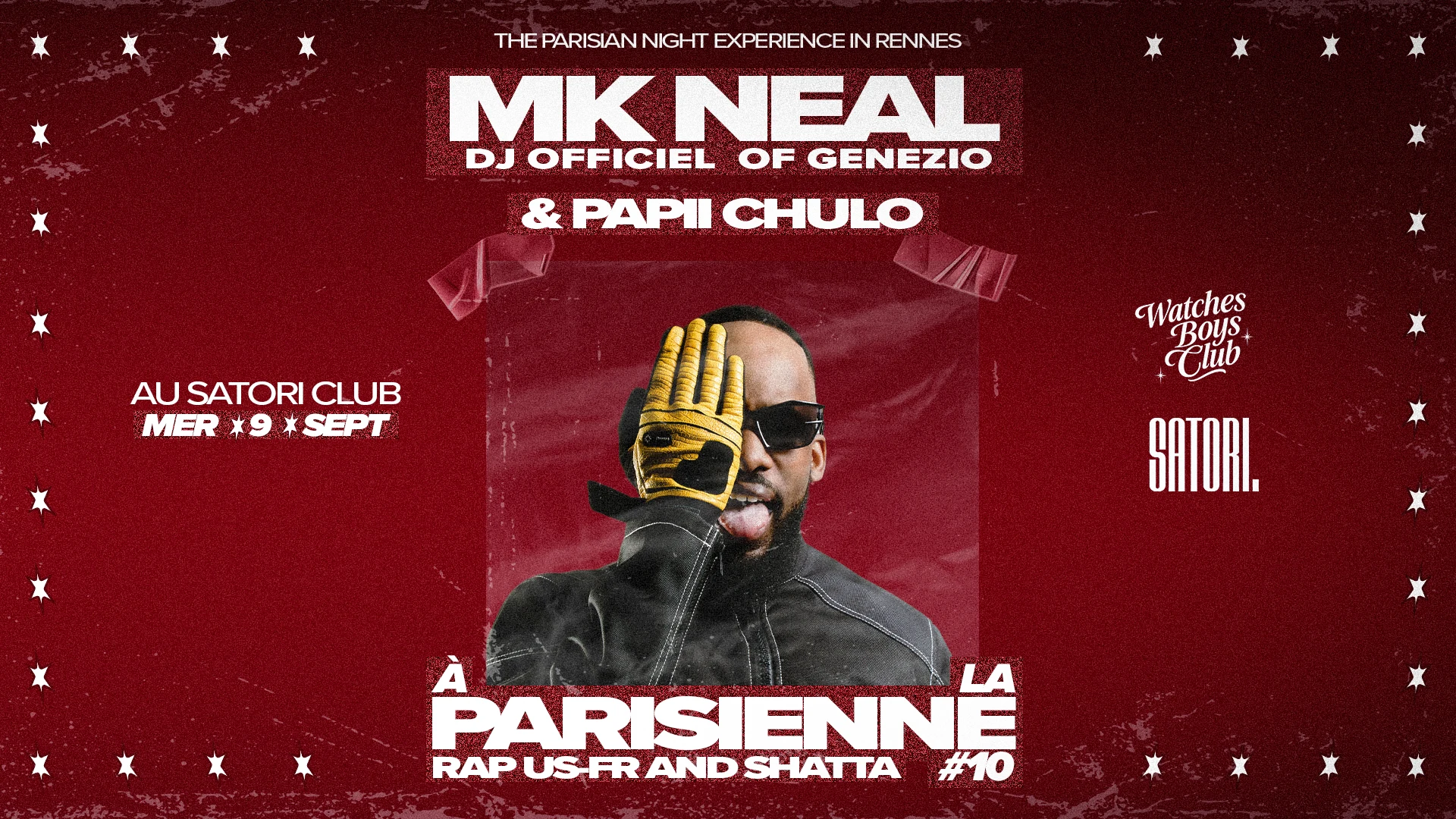 À La Parisienne #10 At Satori Club Mer 9 Sept Cover