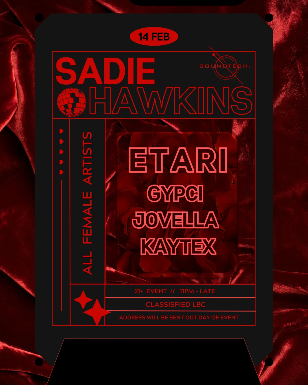 Sadie Hawkins -  Etari, Jovella, Kaytexs, Gypci - Long Beach Cover