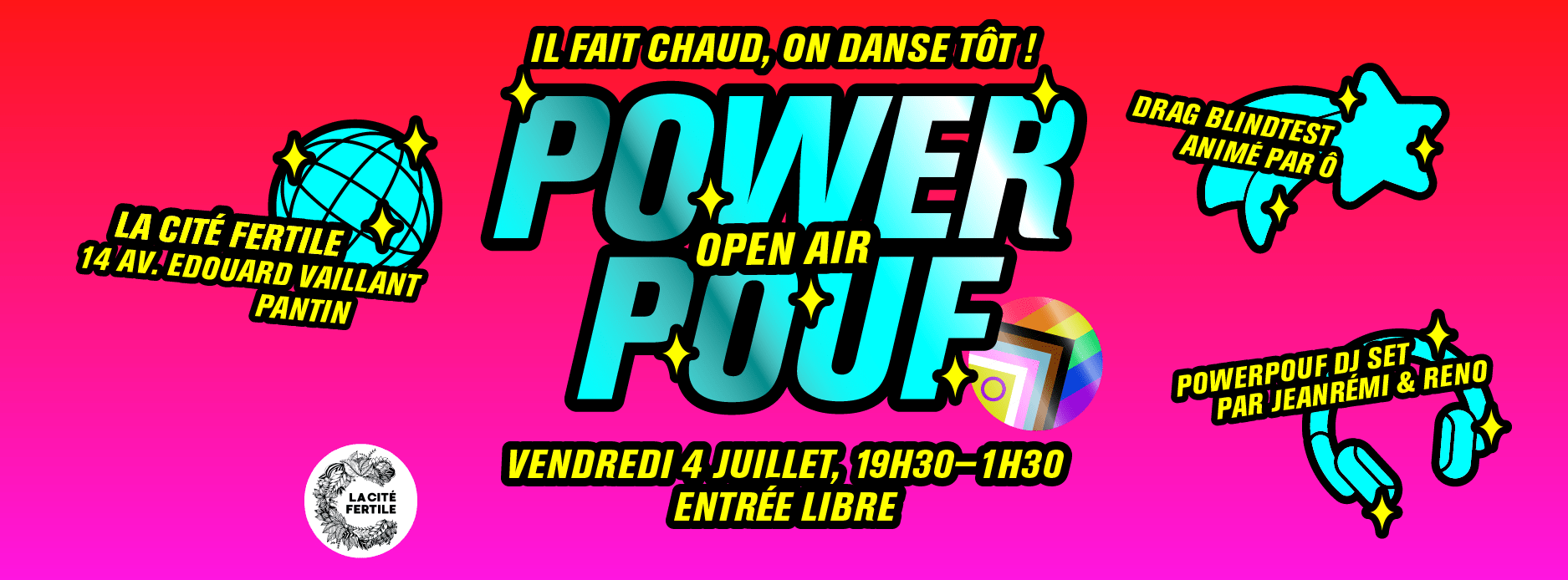 Powerpouf Open Air @ La Cité Fertile Cover