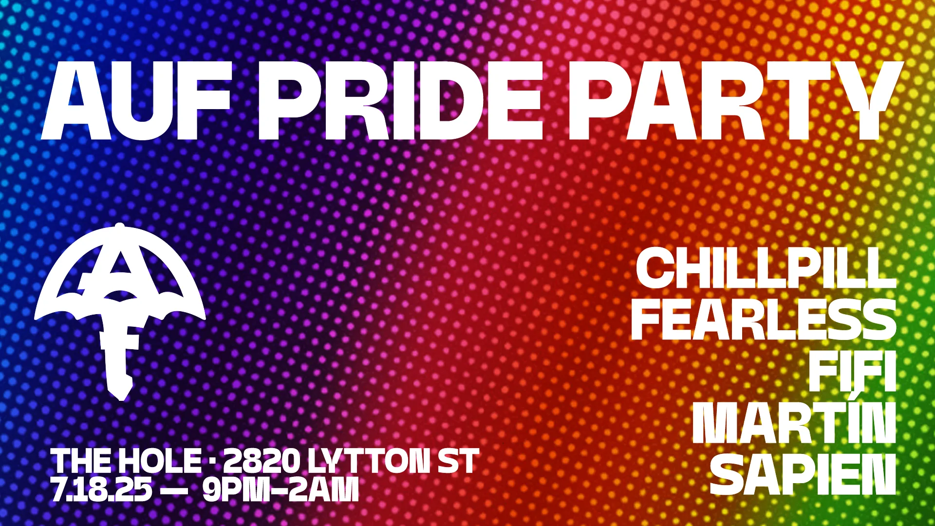 Auf Pride Party Cover