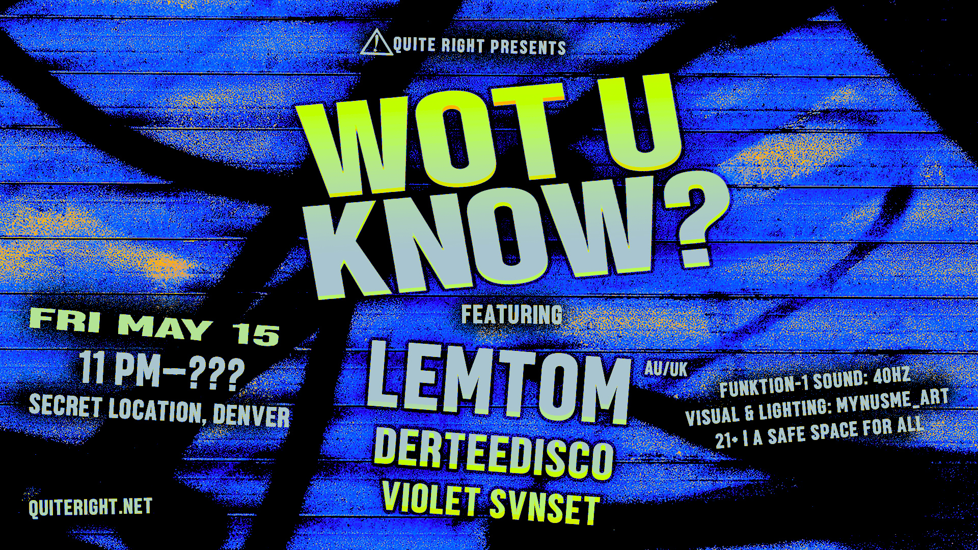 Wot U Know? W/ Lemtom Cover