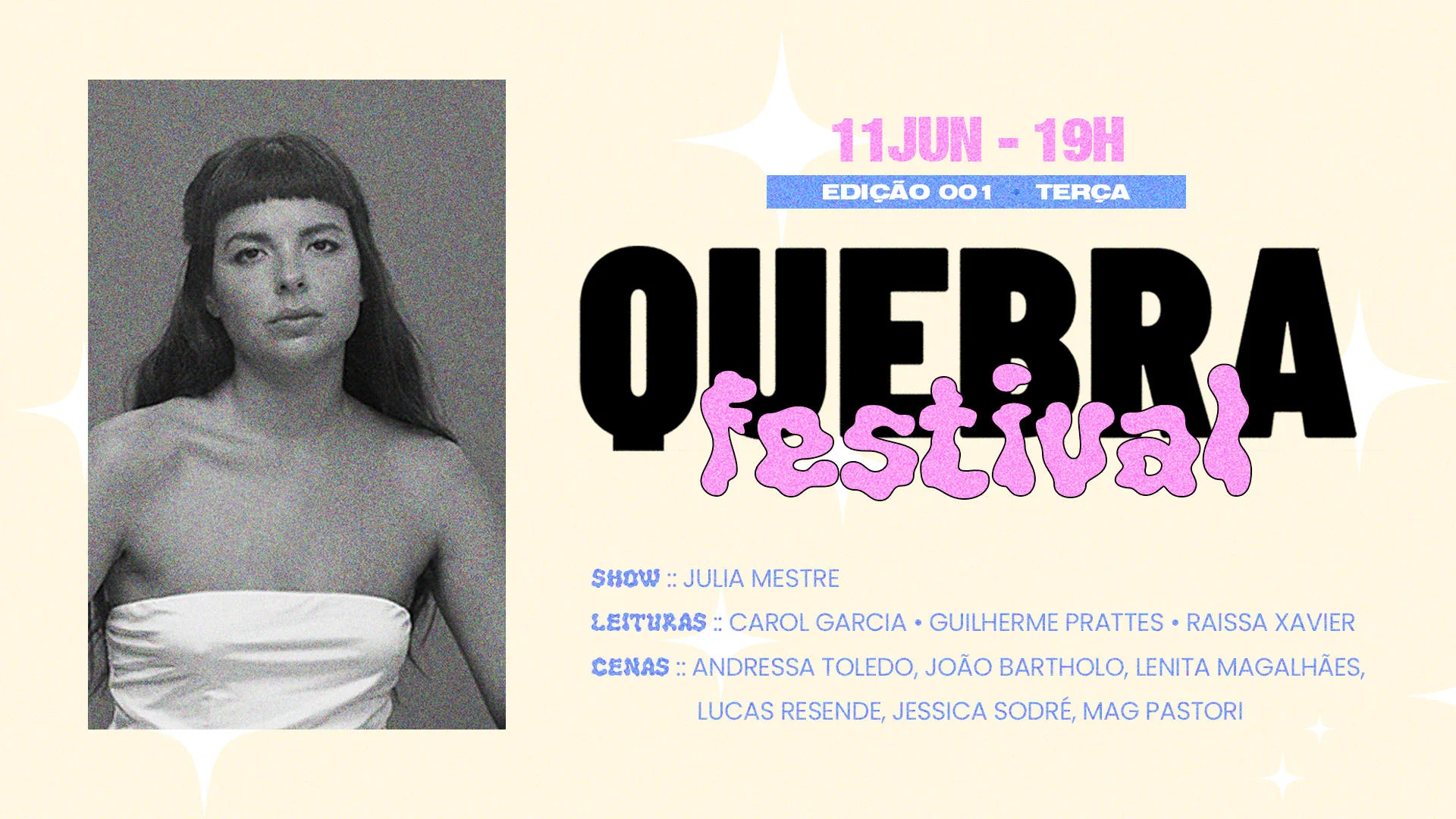 Quebra Festival: Julia Mestre Cover