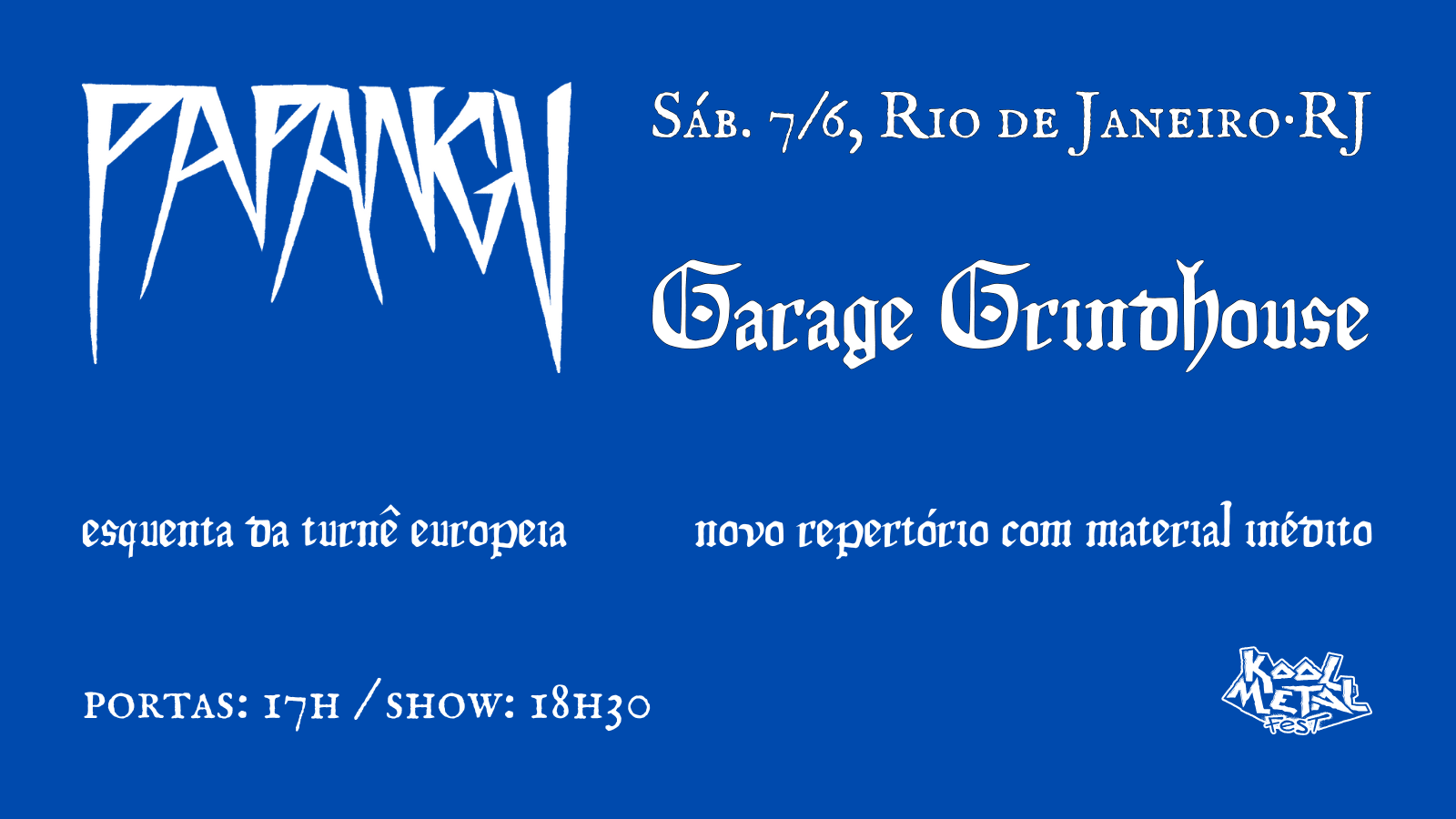 Papangu Na Garage Grindhouse (Rj): 07/Junho/2025 Cover