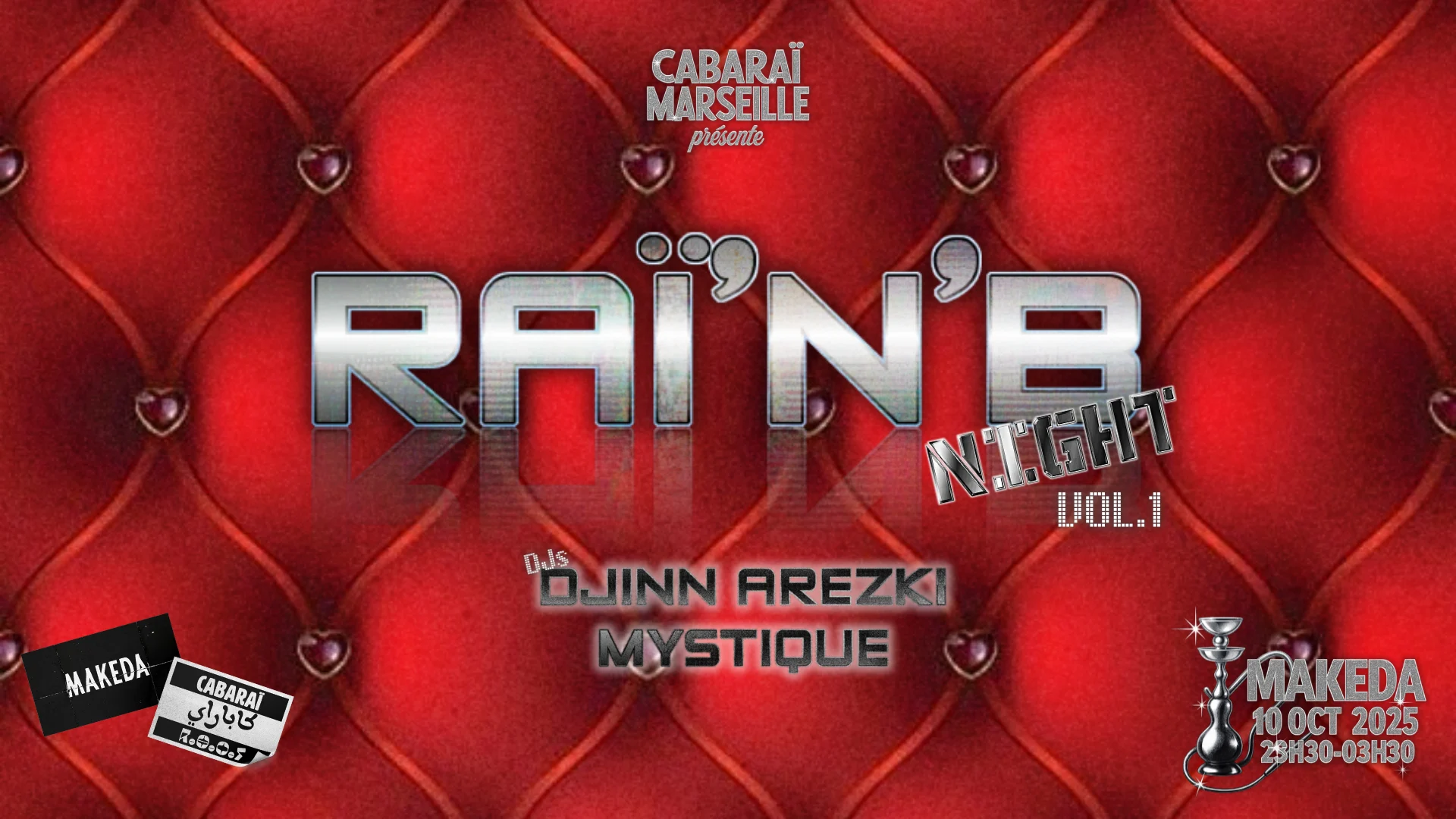 Raï’N’B Night Vol.1 Cover