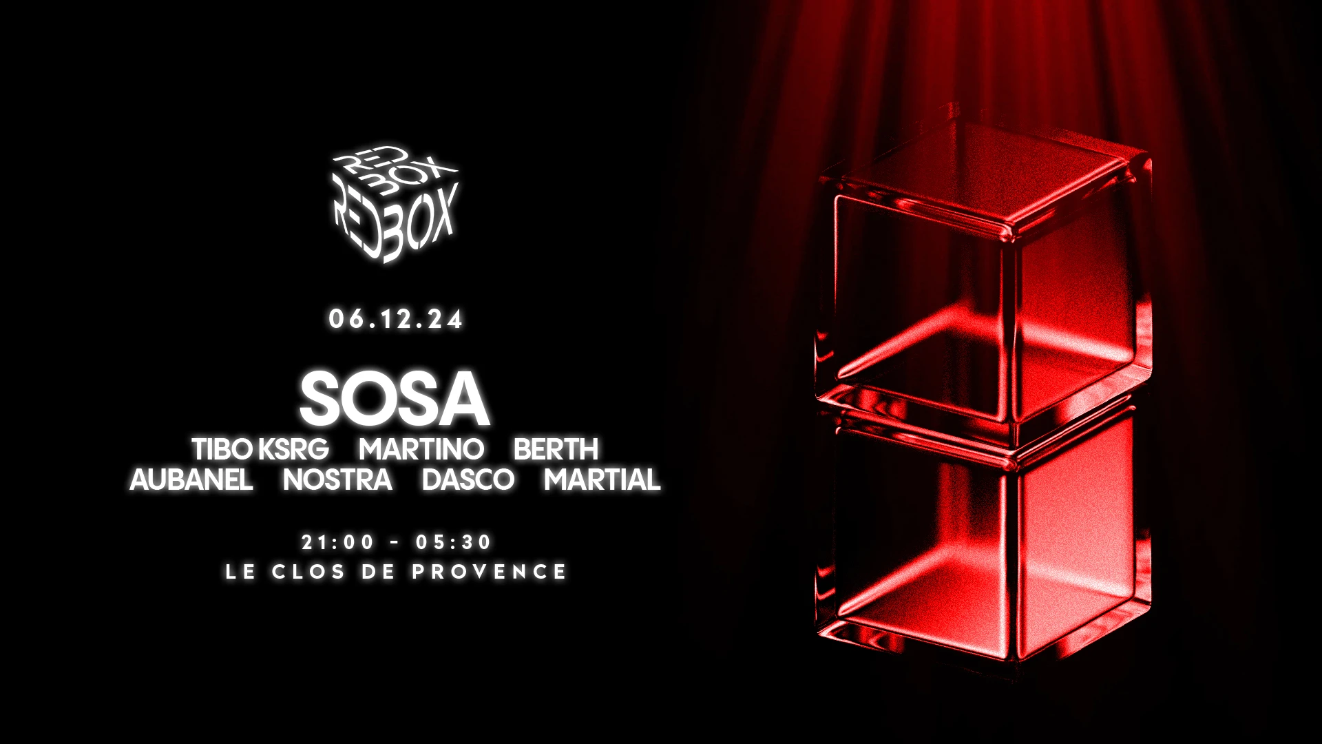 Redbox - Sosa - Le Clos De Provence - 6 Decembre Cover