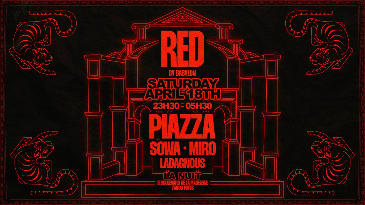 Red Private Room Invite Piazza Cover