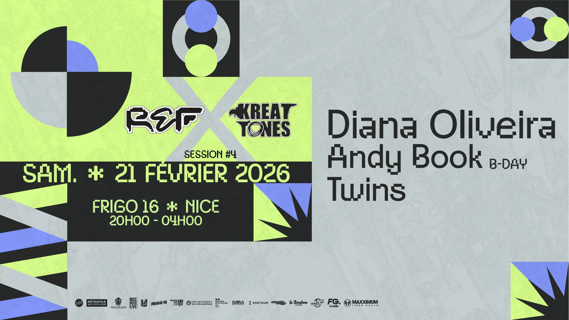 Ref Session #4 / Kreattones / Sam. 21 Février 2026 @ Nice Cover