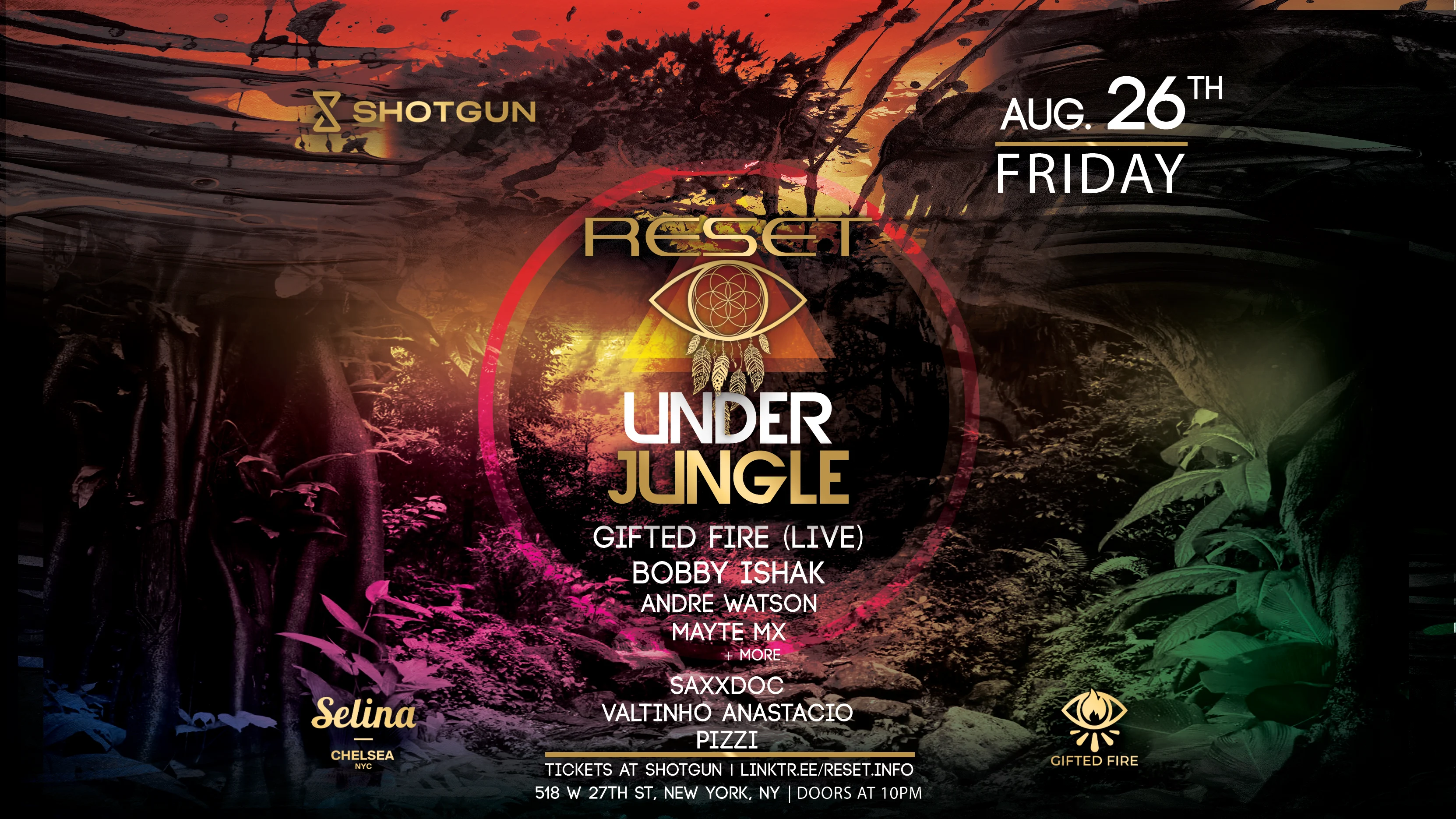 Reset | Under Jungle | Gifted Fire Live | Bobby Ishak + More Cover