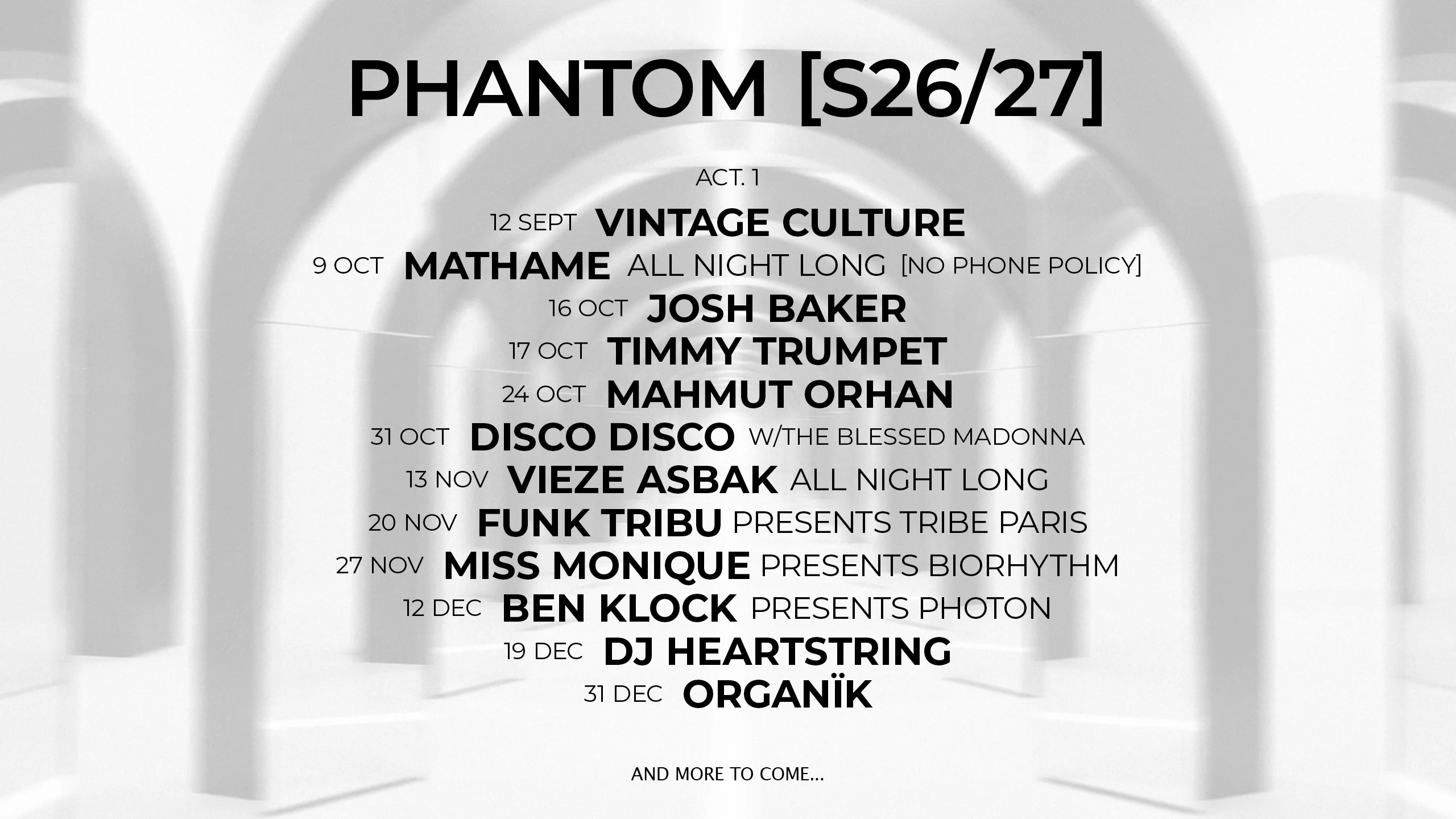 [Phantom Prog S26/27] - Tickets On Sale 11.06 18h Cover