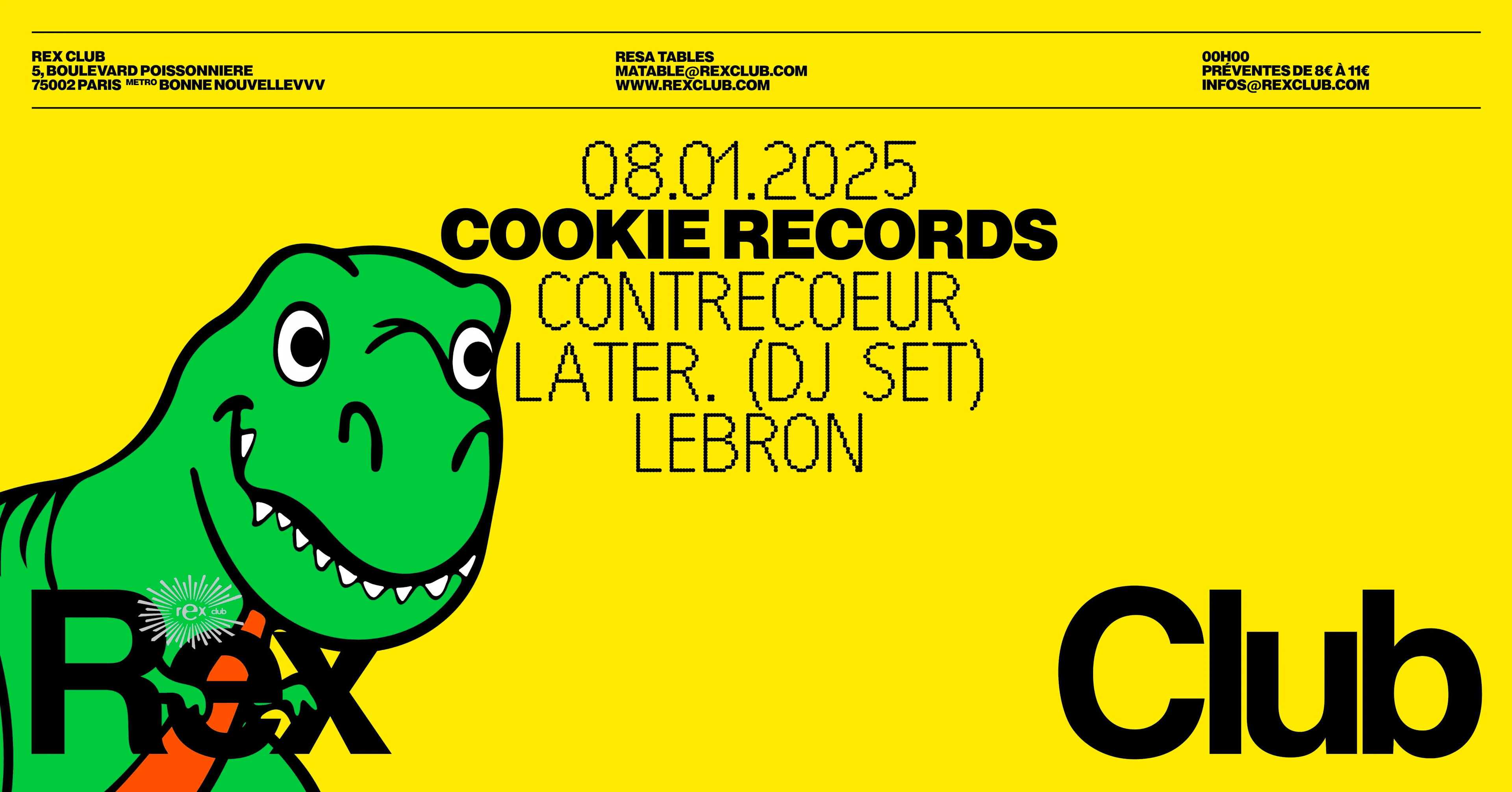 Cookie Records: Contrecoeur, Later. (Djset), Lebron Cover