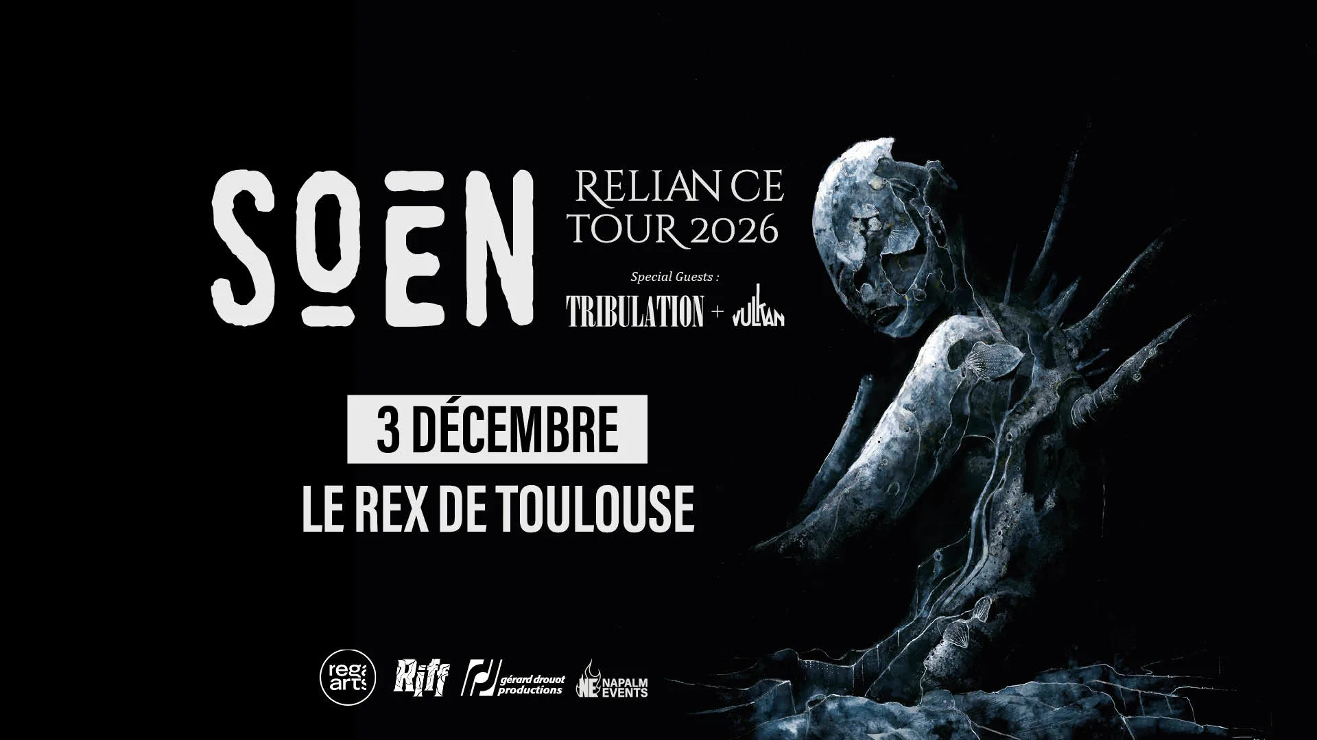 Soen + Tribulation + Vulkan Cover