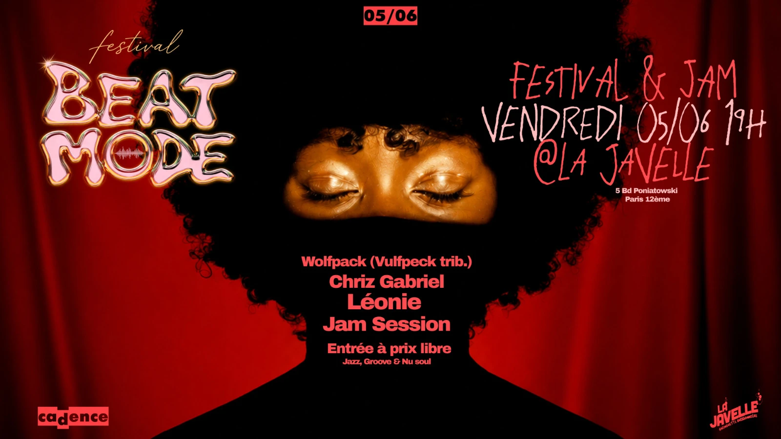 Beat Mode Jam Festival : Cadence X La Javelle Cover
