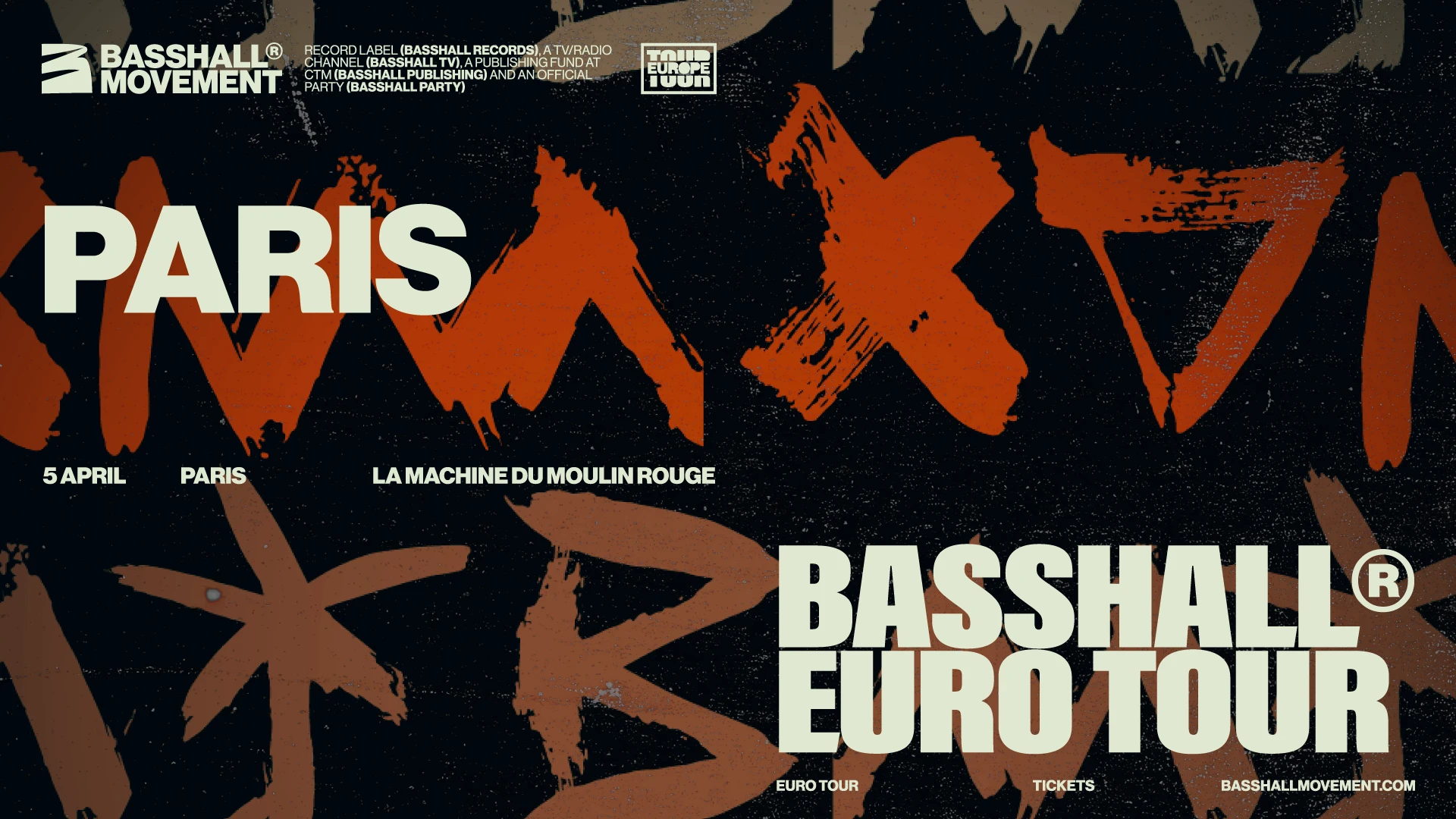 Basshall Euro Tour - Paris Cover