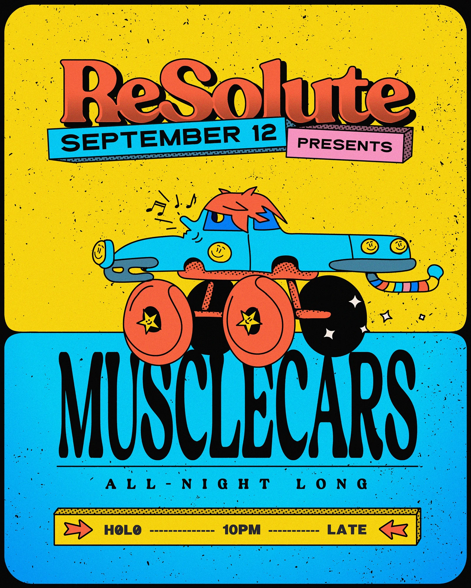 Resolute Presents: Musclecars All-Night Long Cover