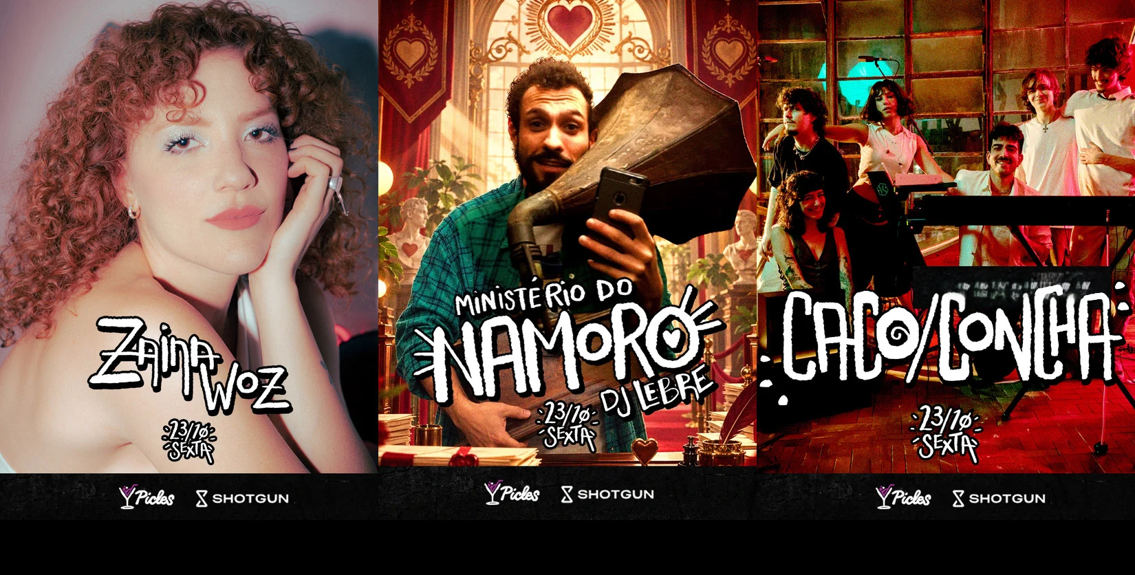 Caco/Concha + Zaina Woz + Dj Lebre Ministério Do Namoro Cover