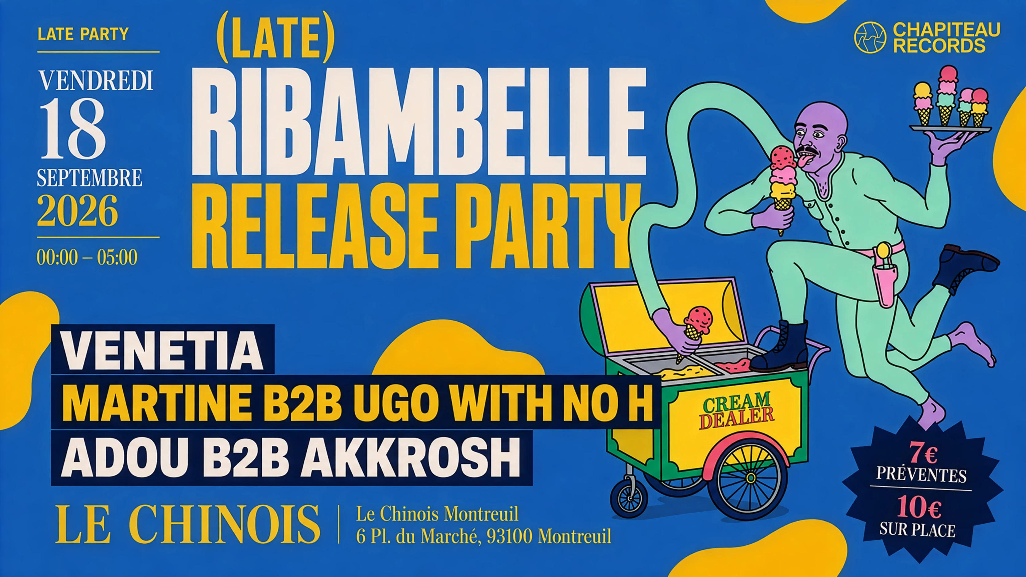 Ribambelle Release Party - Chapiteau Records Cover