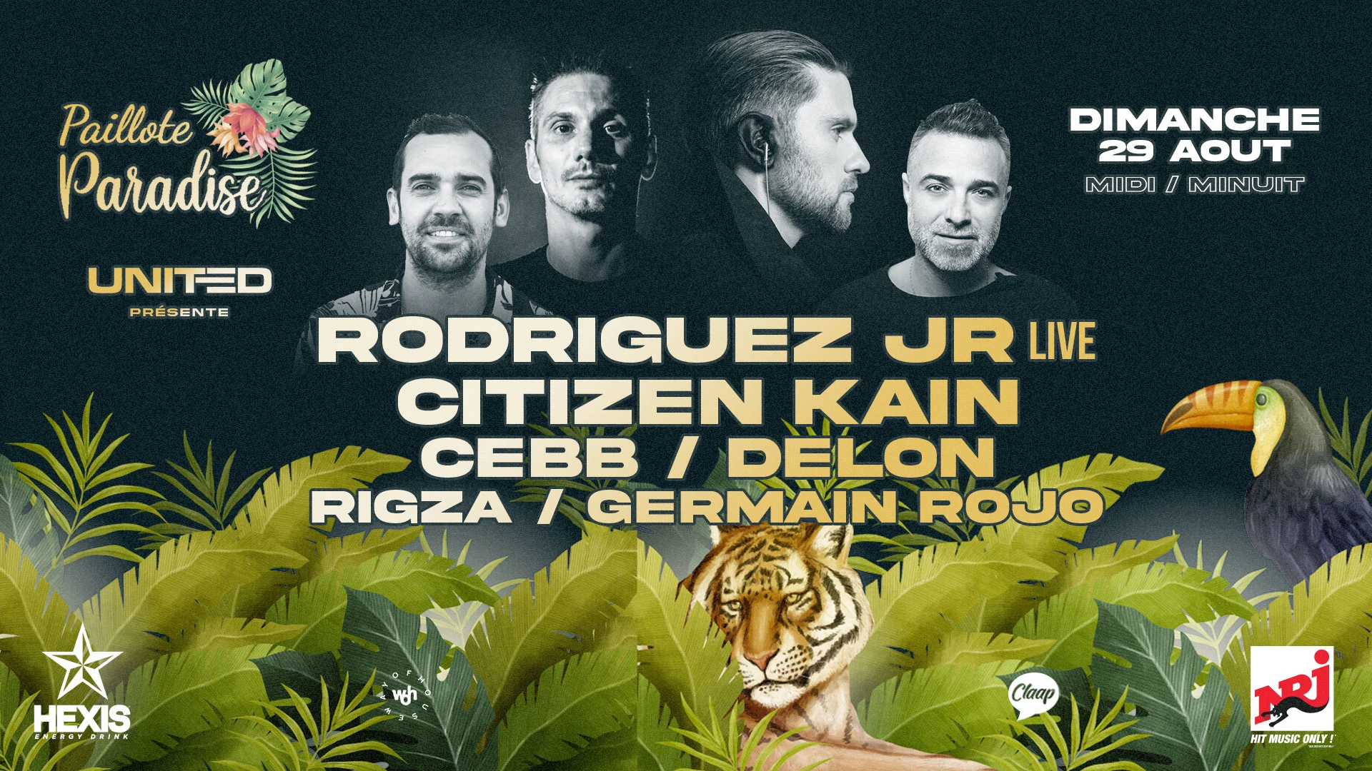 The Pool Open Air : Rodriguez Jr Live, Citizen Kain, Cebb, Delon 29/08 Cover