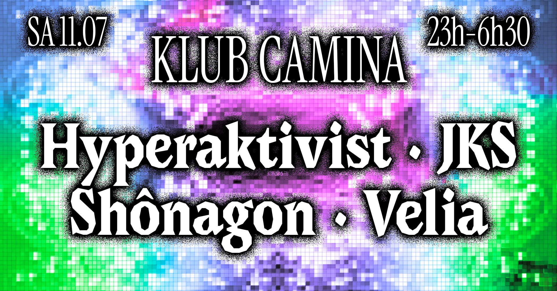 Klub Camina [Hyperaktivist (3h30 Set), Jks (3h Set) &+] Cover