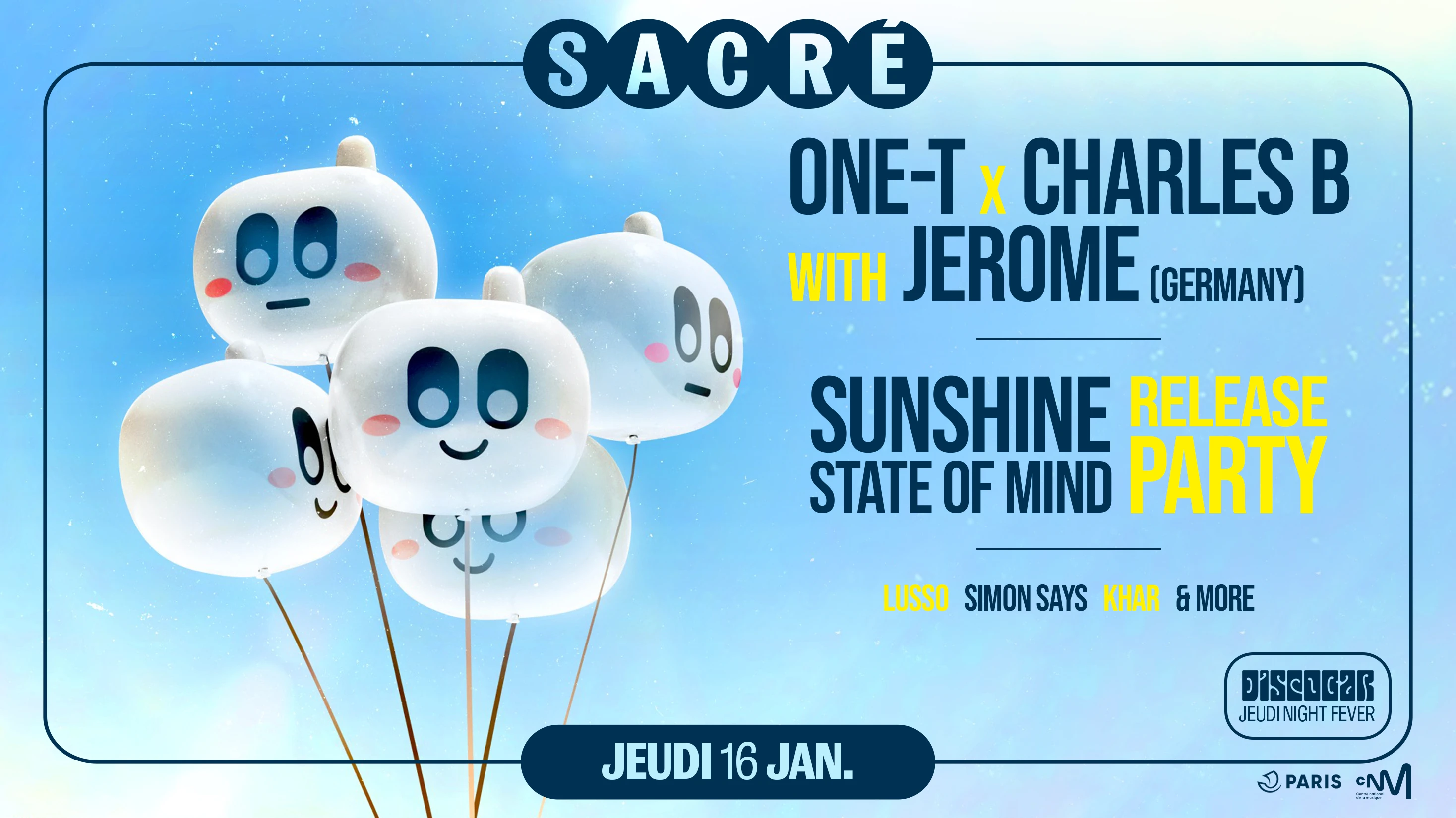One-T & Charles B : Sunshine State Of Mind Release Party Cover