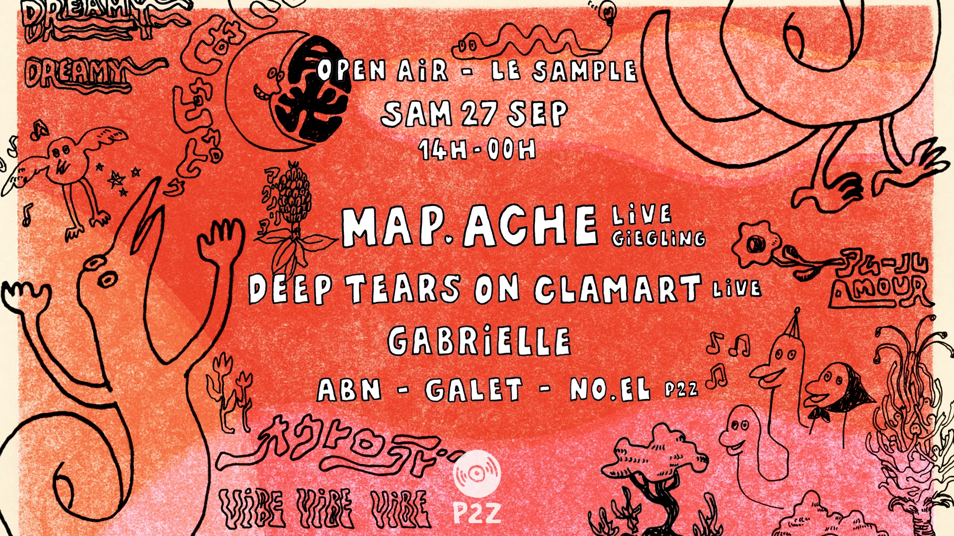 P2z - Map.Ache Live (Giegling), Dtoc Live, Gabrielle & P2z Cover