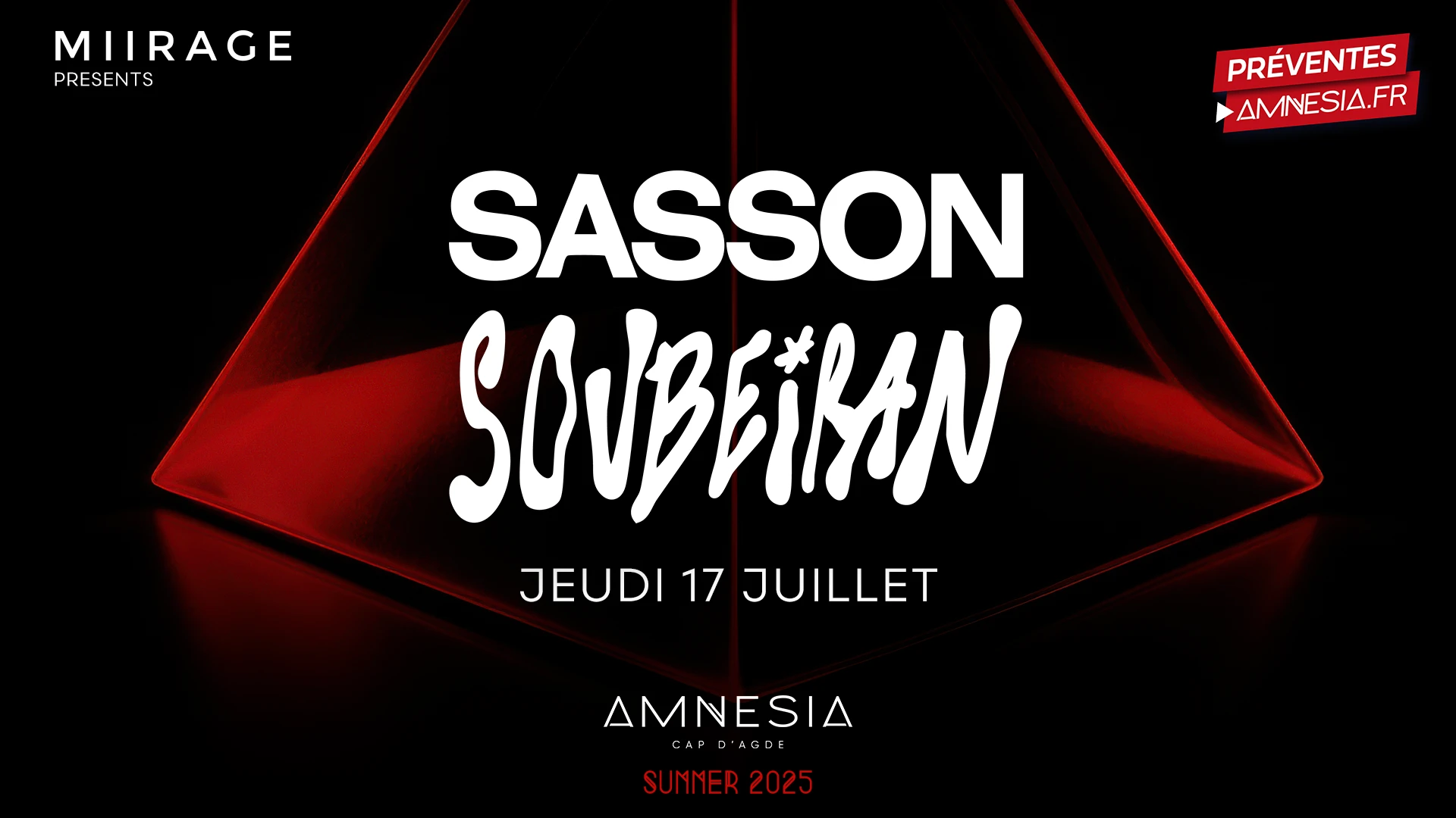 Sasson + Soubeiran @ Amnesia Cover