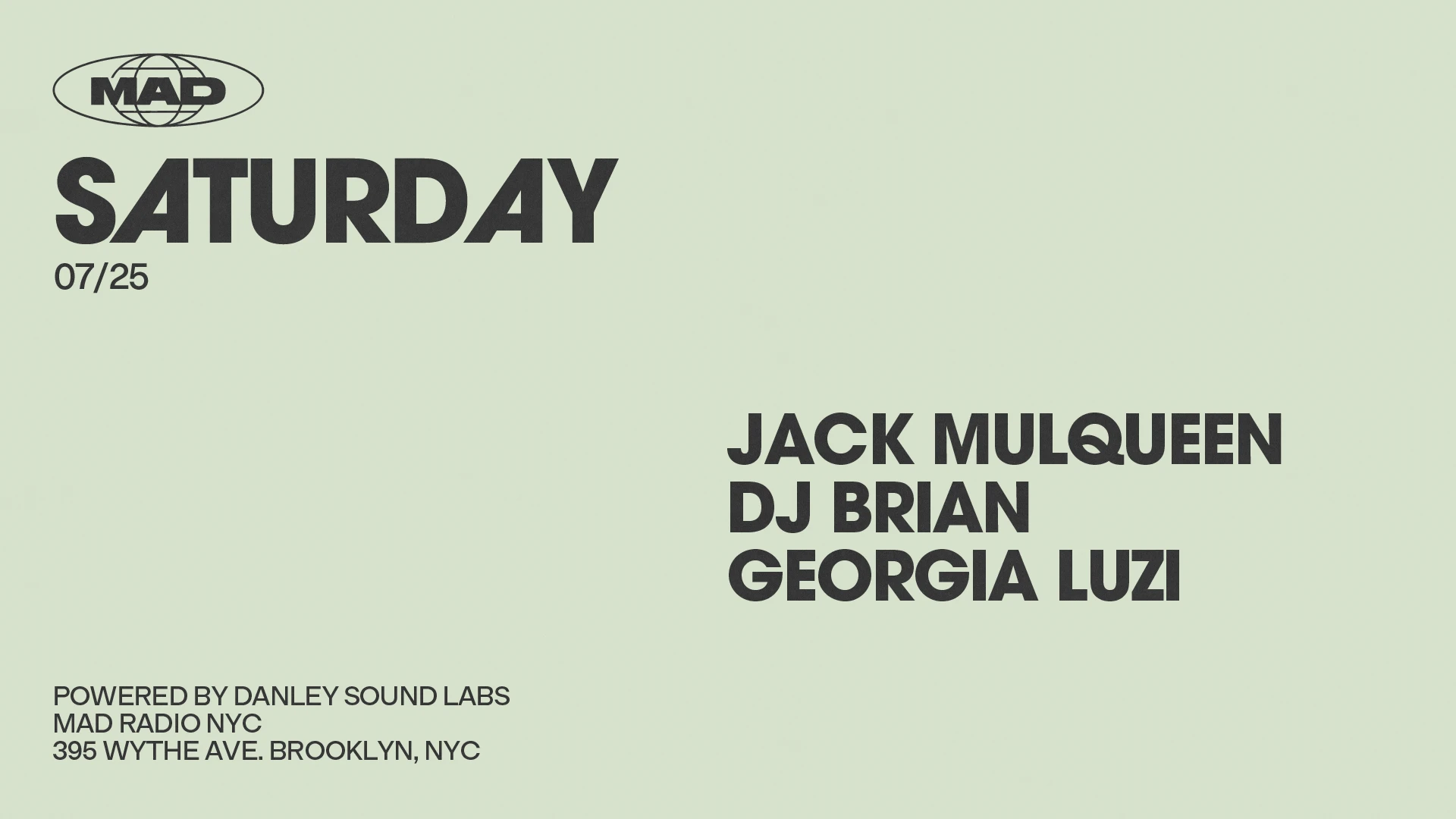 Jack Mulqueen / Dj Brian / Georgia Luzi Cover