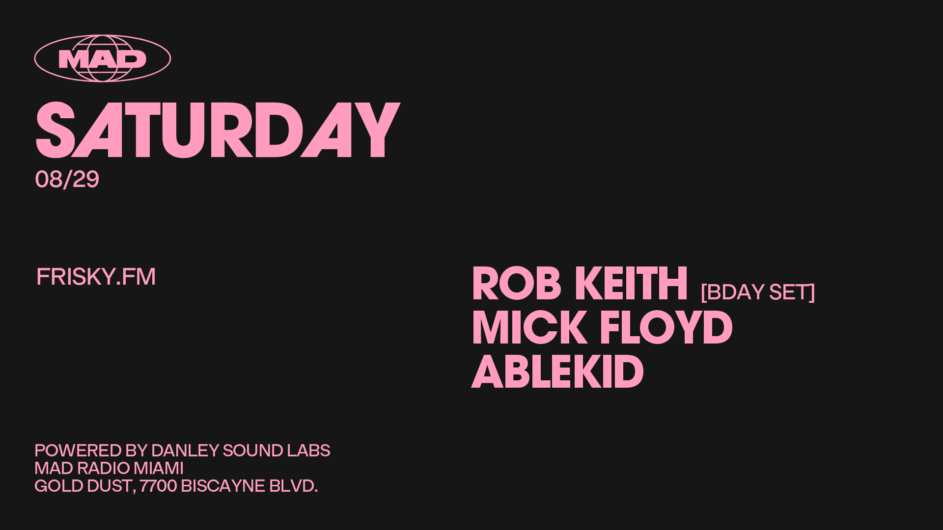 Frisky.Fm: Rob Keith's Bday Set / Mick Floyd / Ablekid Cover
