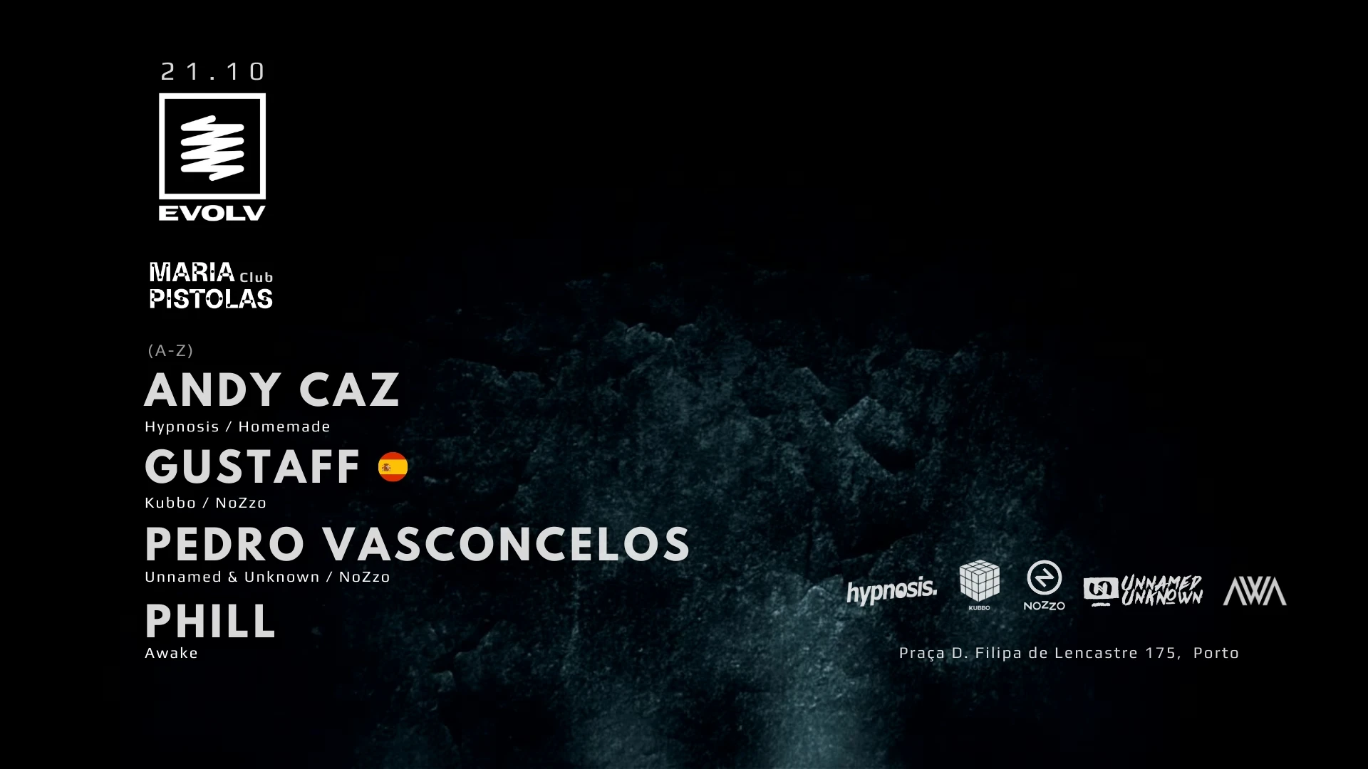 Evolv W/ Gustaff, Pedro Vasconcelos & More Cover