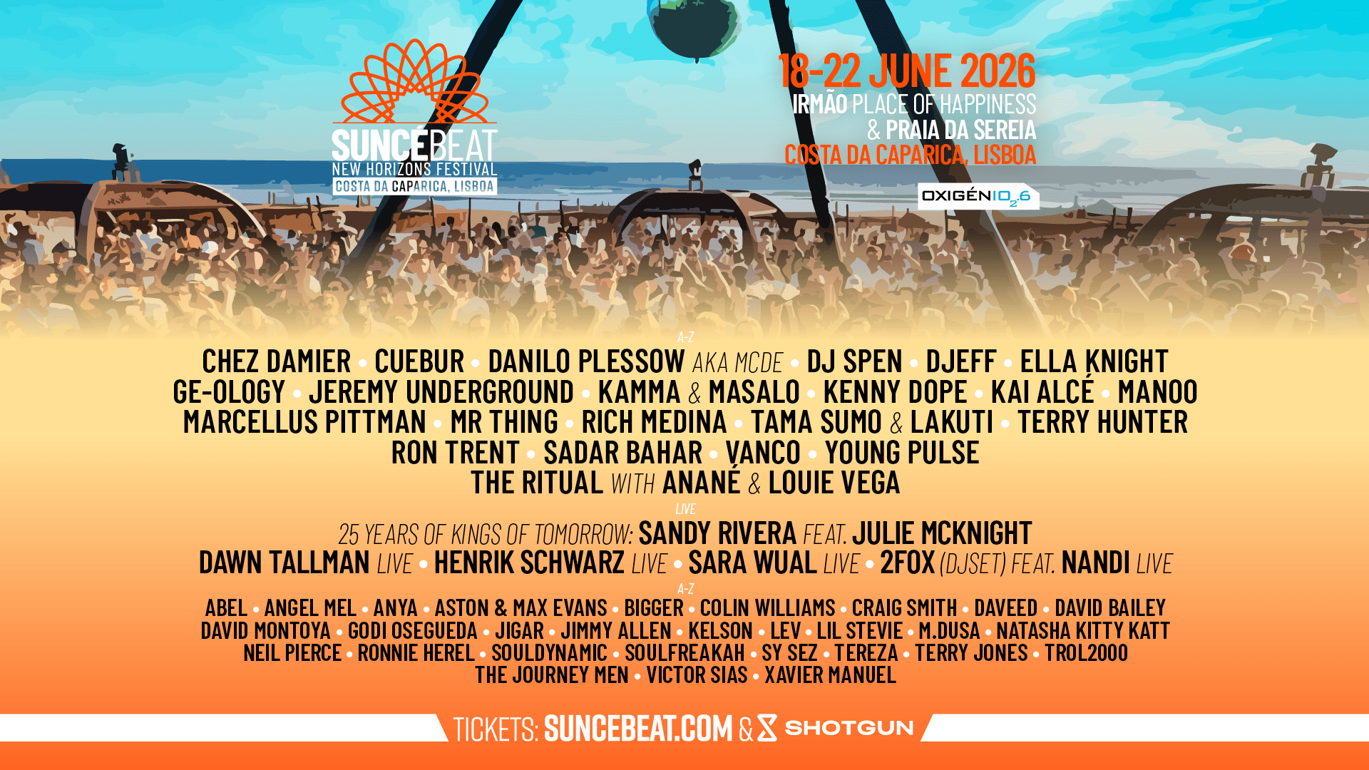 Suncébeat New Horizons Lisbon 18 - 22 June 2026 Cover