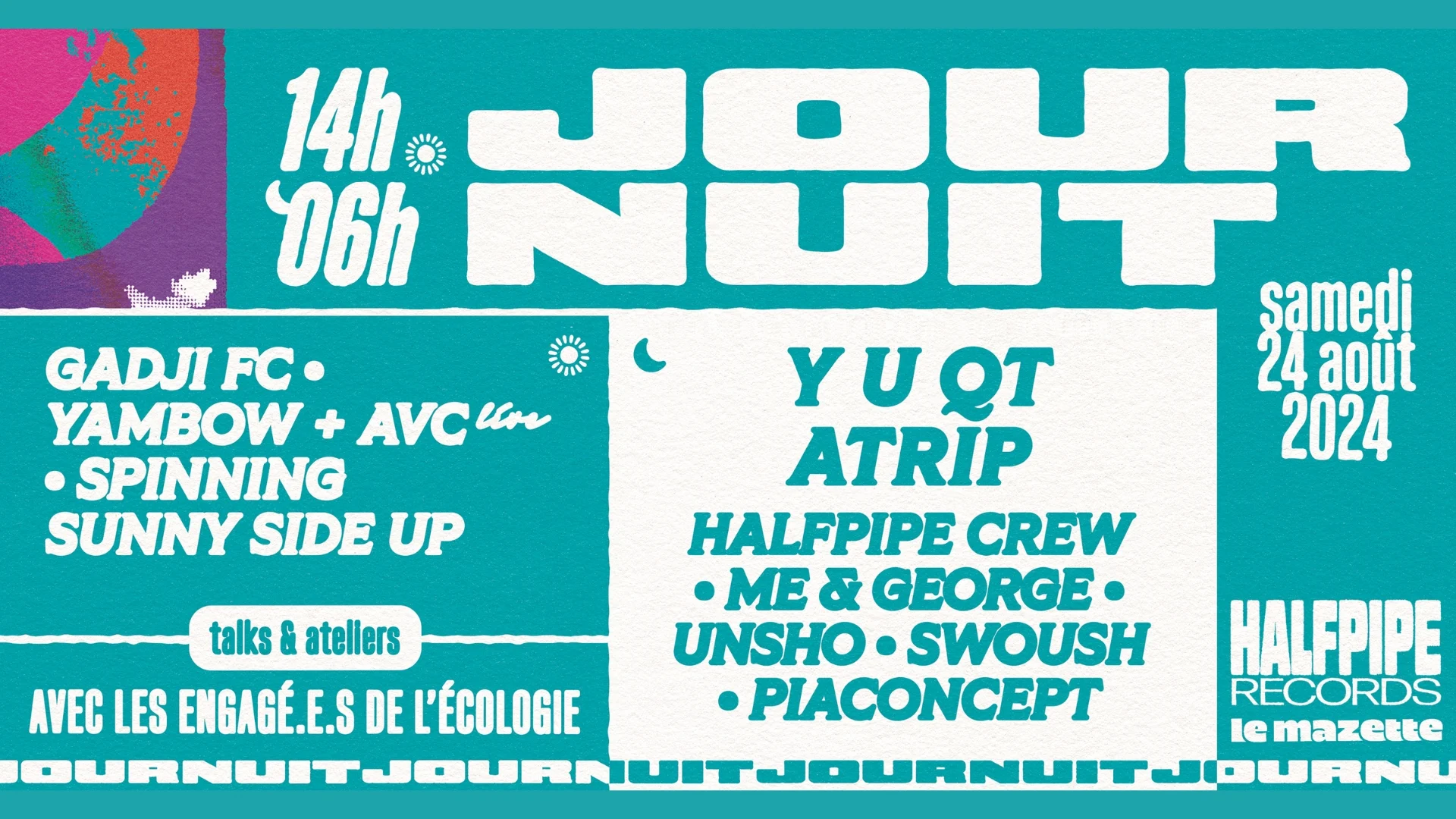 Journuit 8 - Halfpipe Records : Y U Qt, Atrip & More Cover