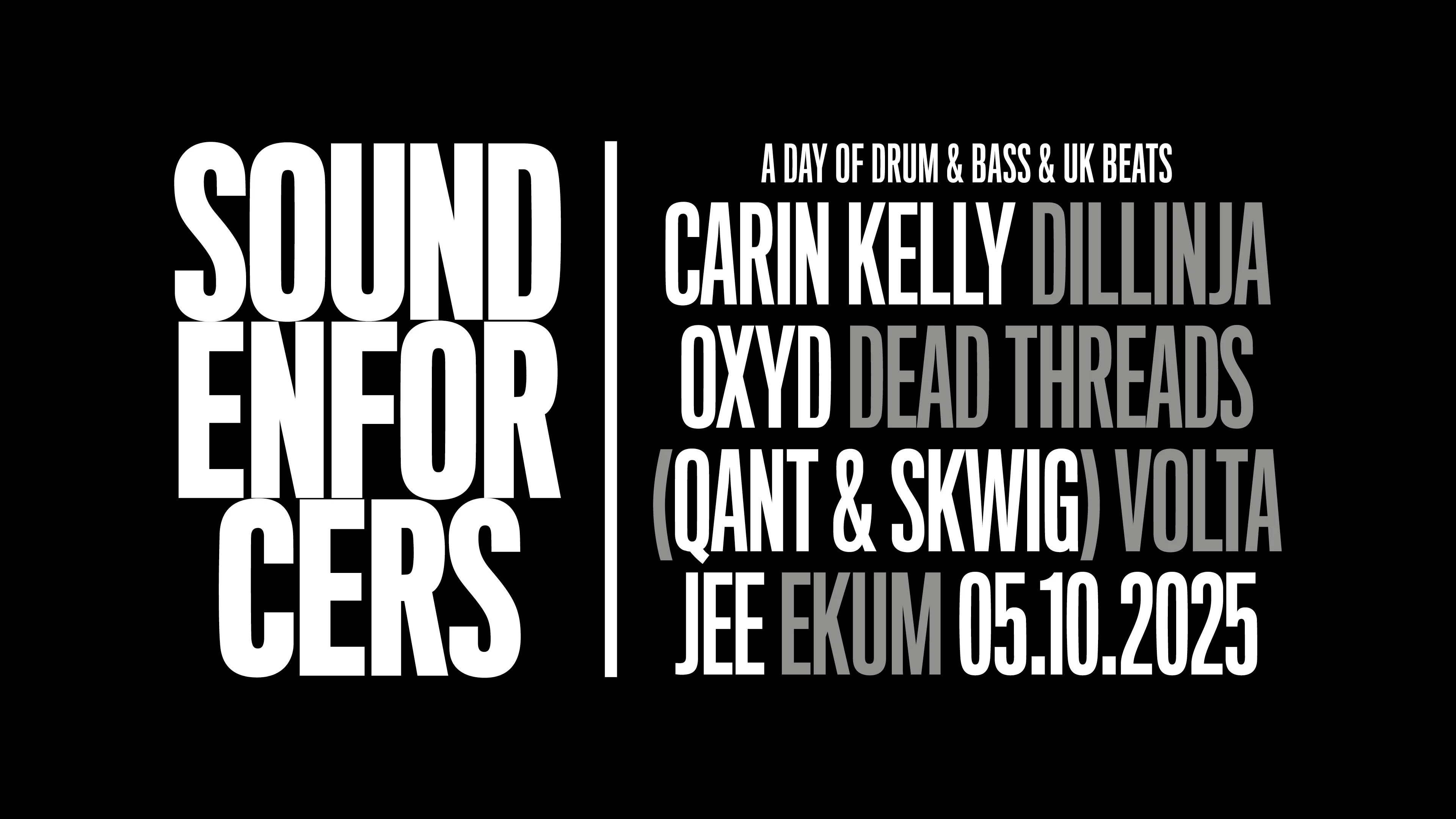 Sound Enforcers : Dillinja, Carin Kelly, Oxyd, Qant... Cover
