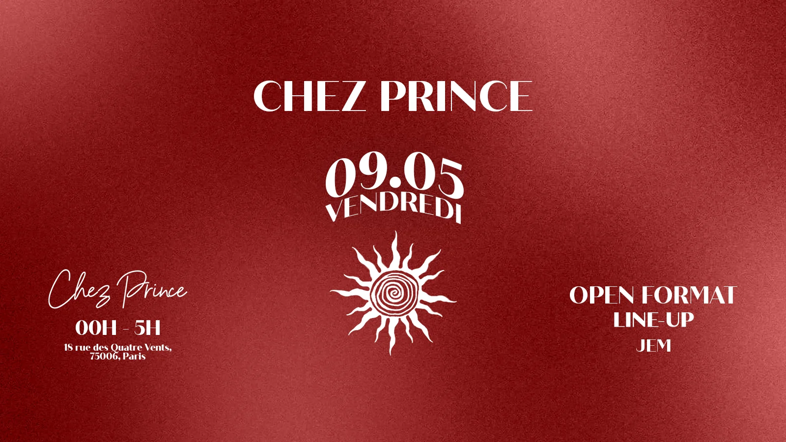 Friday At | @Chez Prince Cover