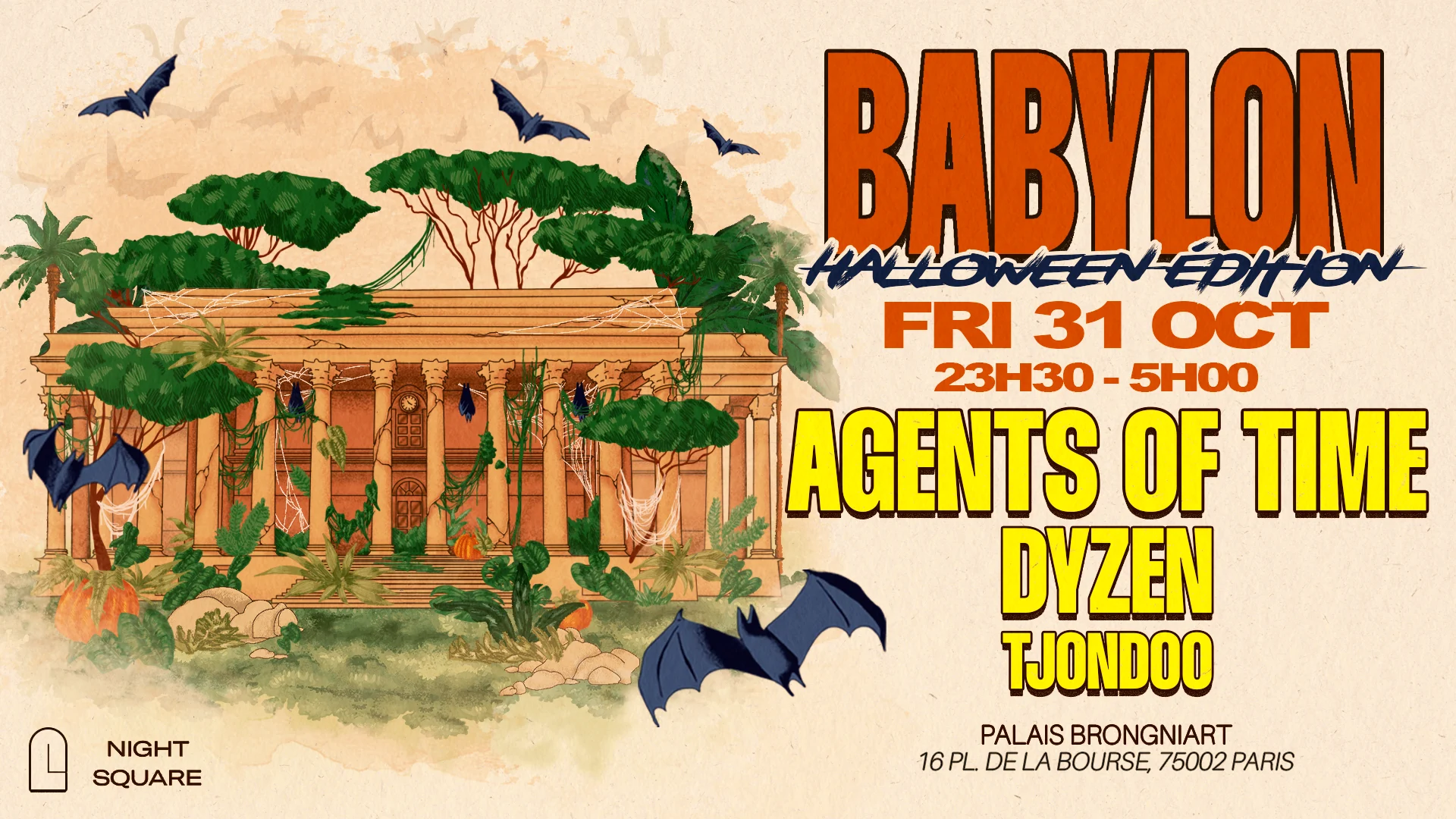 Babylon Halloween - Bourse De Paris With Agents Of Time Cover